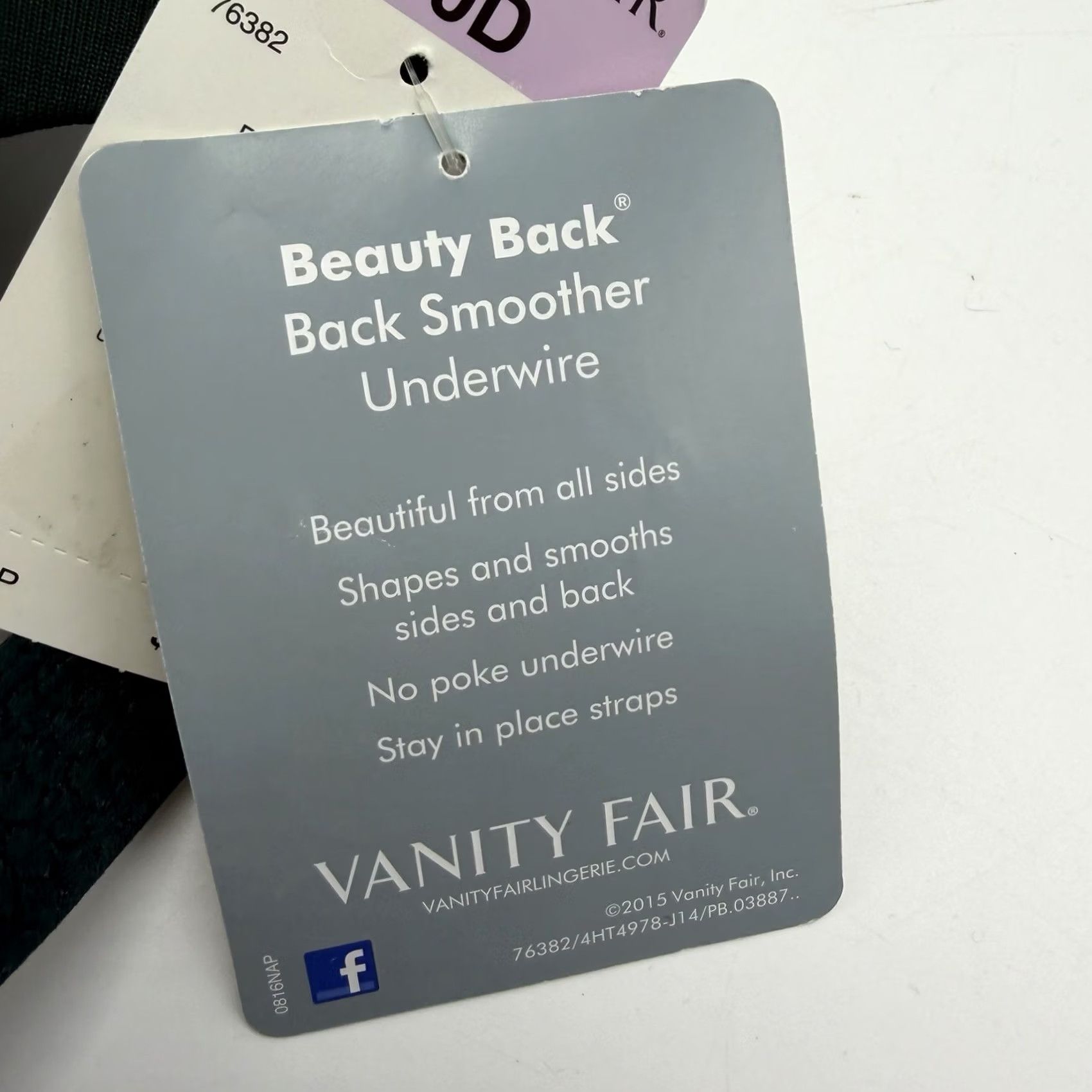 Vintage Vanity Fair Beauty Back Bra 40D Green Full-Figure Smoother Lace New 76382 Women Size ONE SIZE - 5 Thumbnail