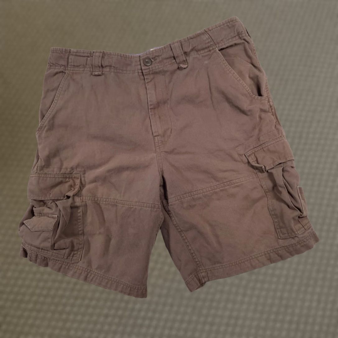 Vintage Steve & Barry's Cargo Shorts Mens 34 Classic Utility Pockets Outdoor Brown 100% cotton Casual Men Size US 34 / EU 50 - 1 Thumbnail