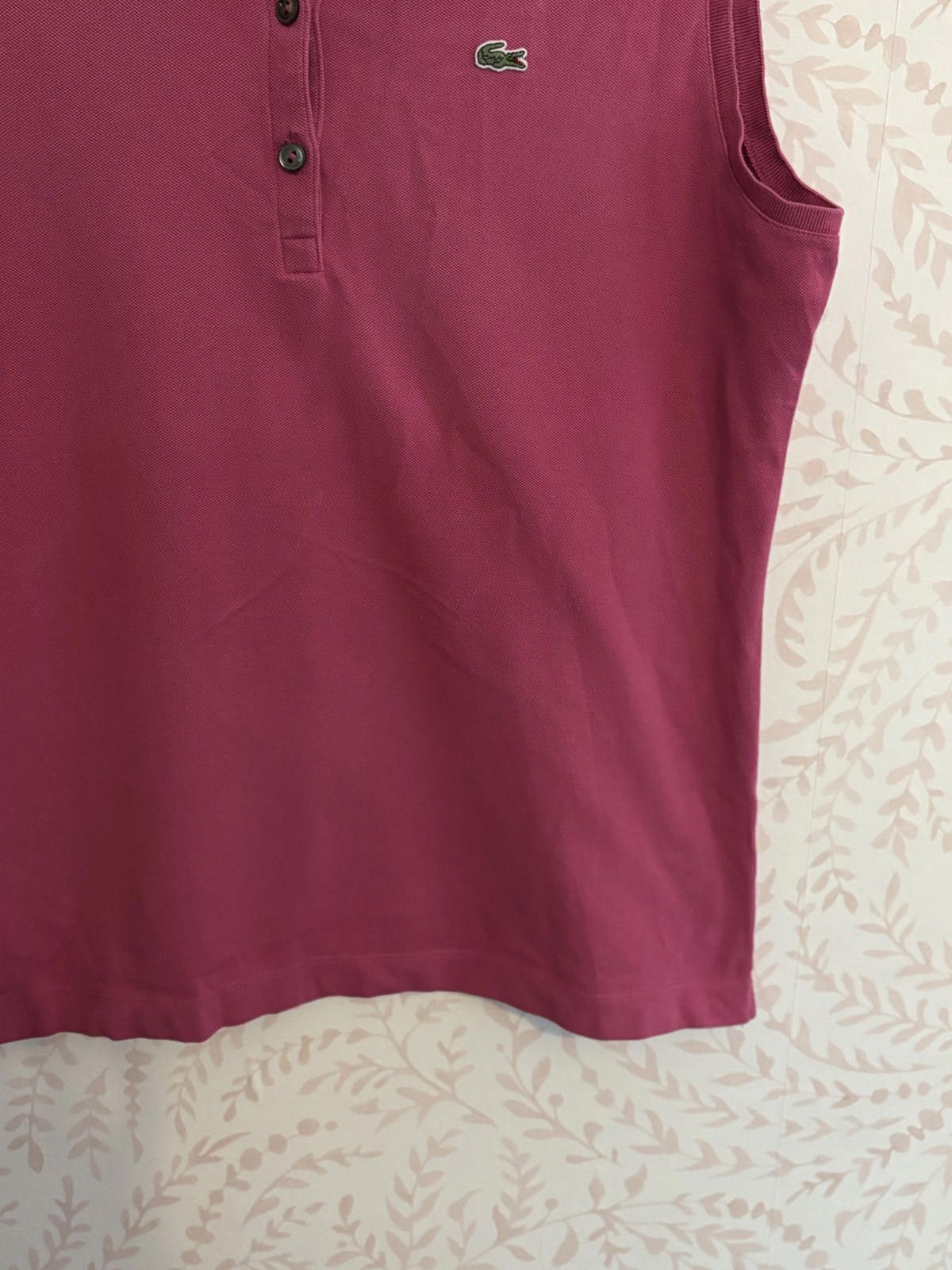 Lacoste Lacoste Sleeveless Pink Polo Shirt Size 44 Size L / US 10 / IT 46 - 3 Thumbnail