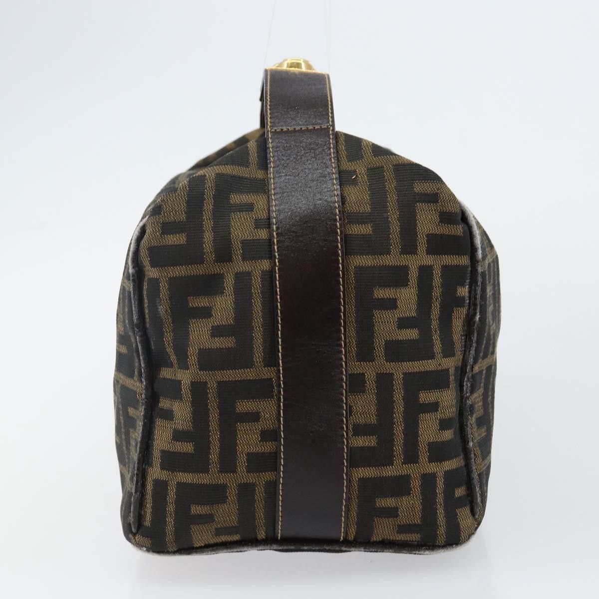 Fendi FENDI Zucca Canvas Hand Bag Black Brown Size ONE SIZE - 5 Thumbnail