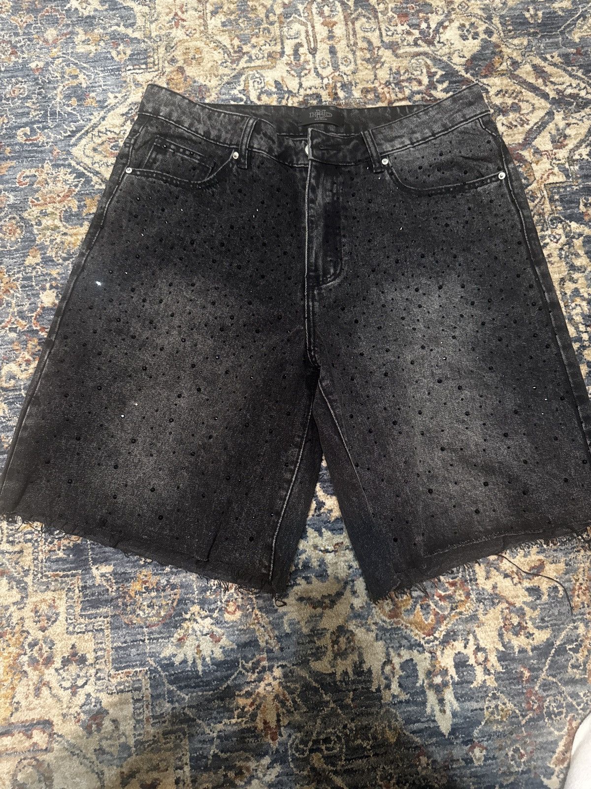 HMDD Black billie jean shorts