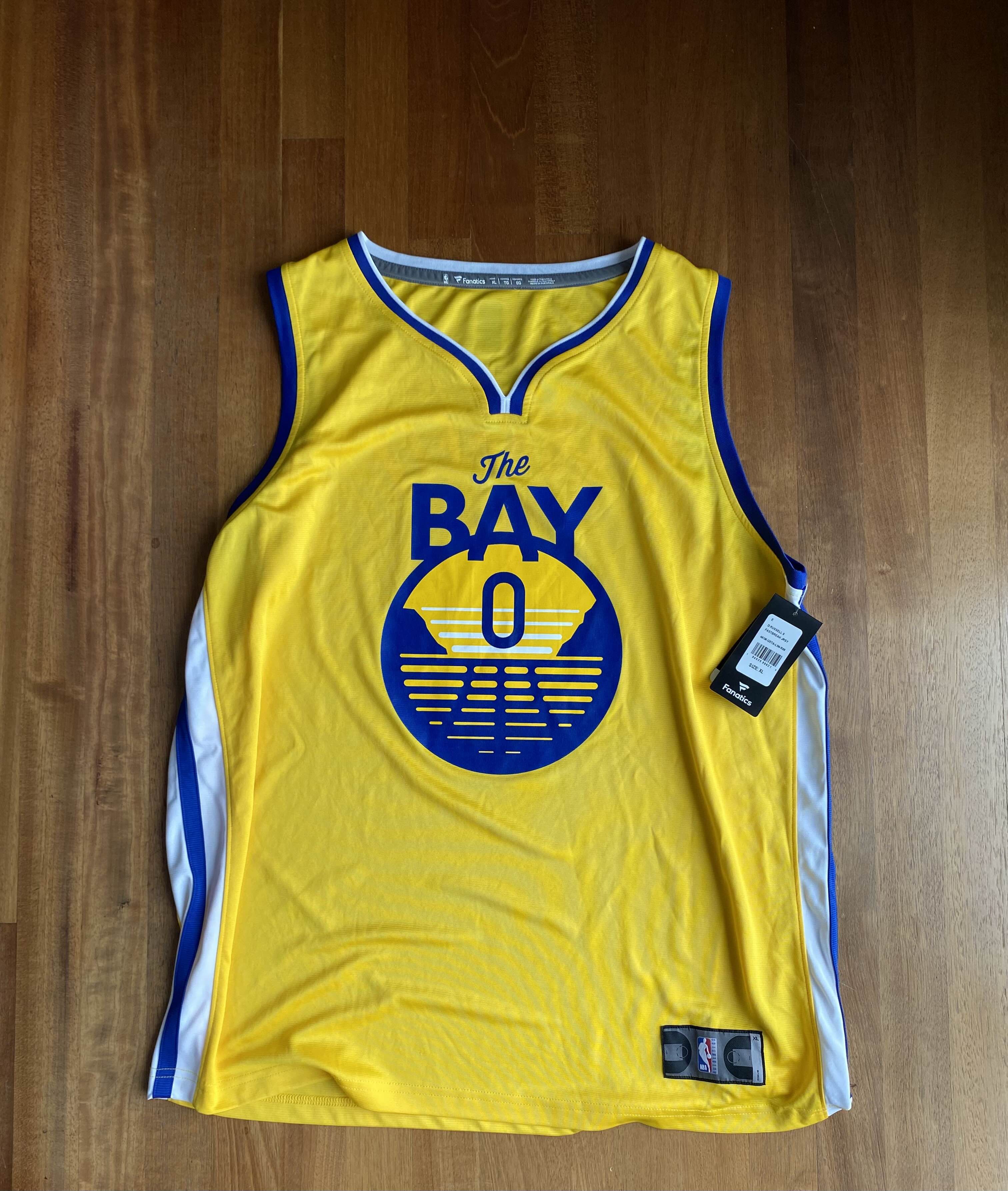 NBA D'Angelo Russel Golden State Warriors "The Bay" Jersey Size US XL / EU 56 / 4 - 1 Thumbnail