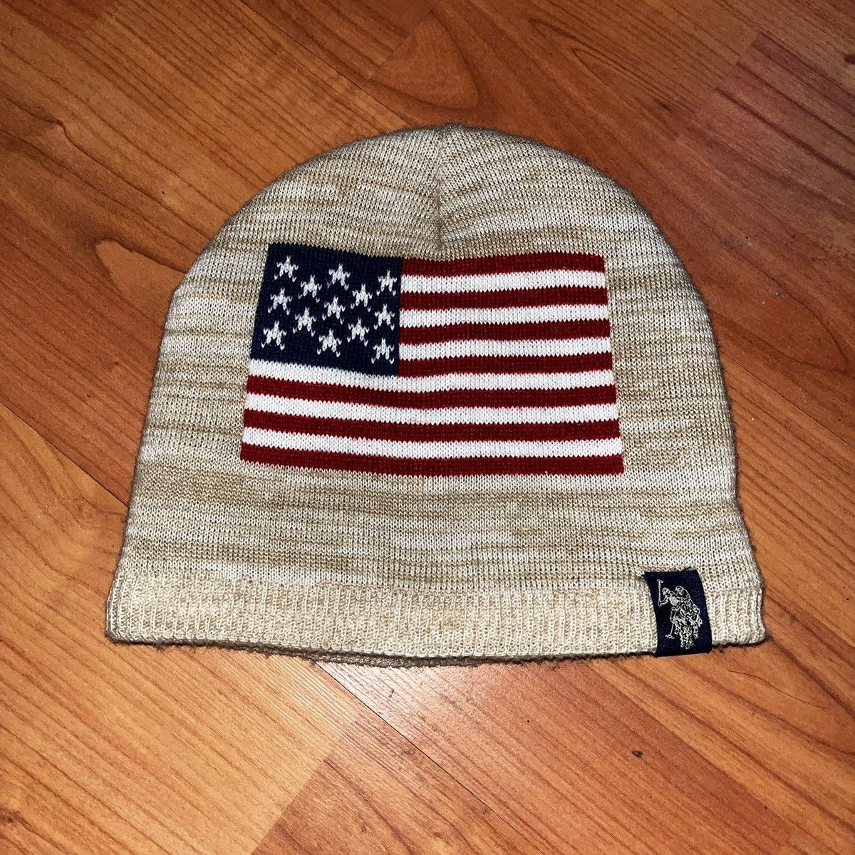 Other Vintage USPA American Flag Beanie Fleece Line Y2K Size ONE SIZE - 1 Thumbnail