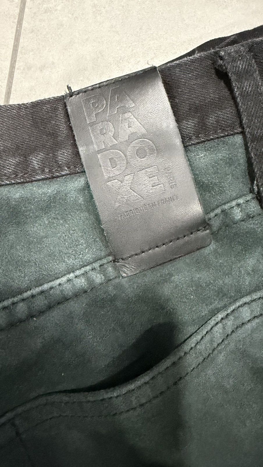 Paradoxe Paris OVERLAID LAMB LEATHER BAGGY JEANS Size US 28 / EU 44 - 12 Thumbnail