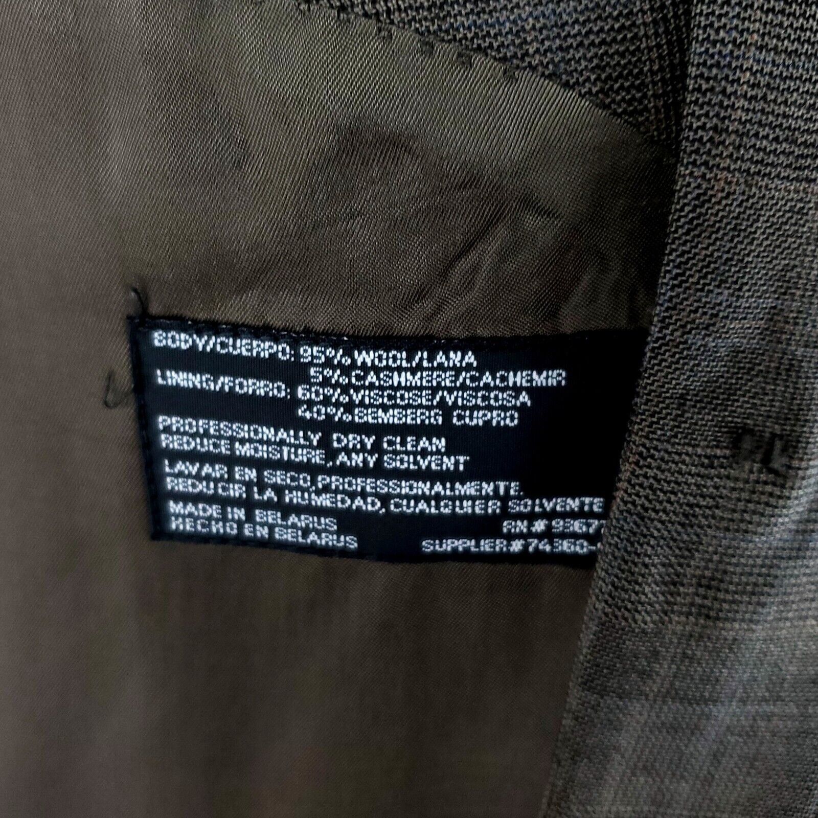 Stafford Stafford Executive Wool Cashmere 2 Button Blazer 42L Or Slim Size 42L - 8 Thumbnail