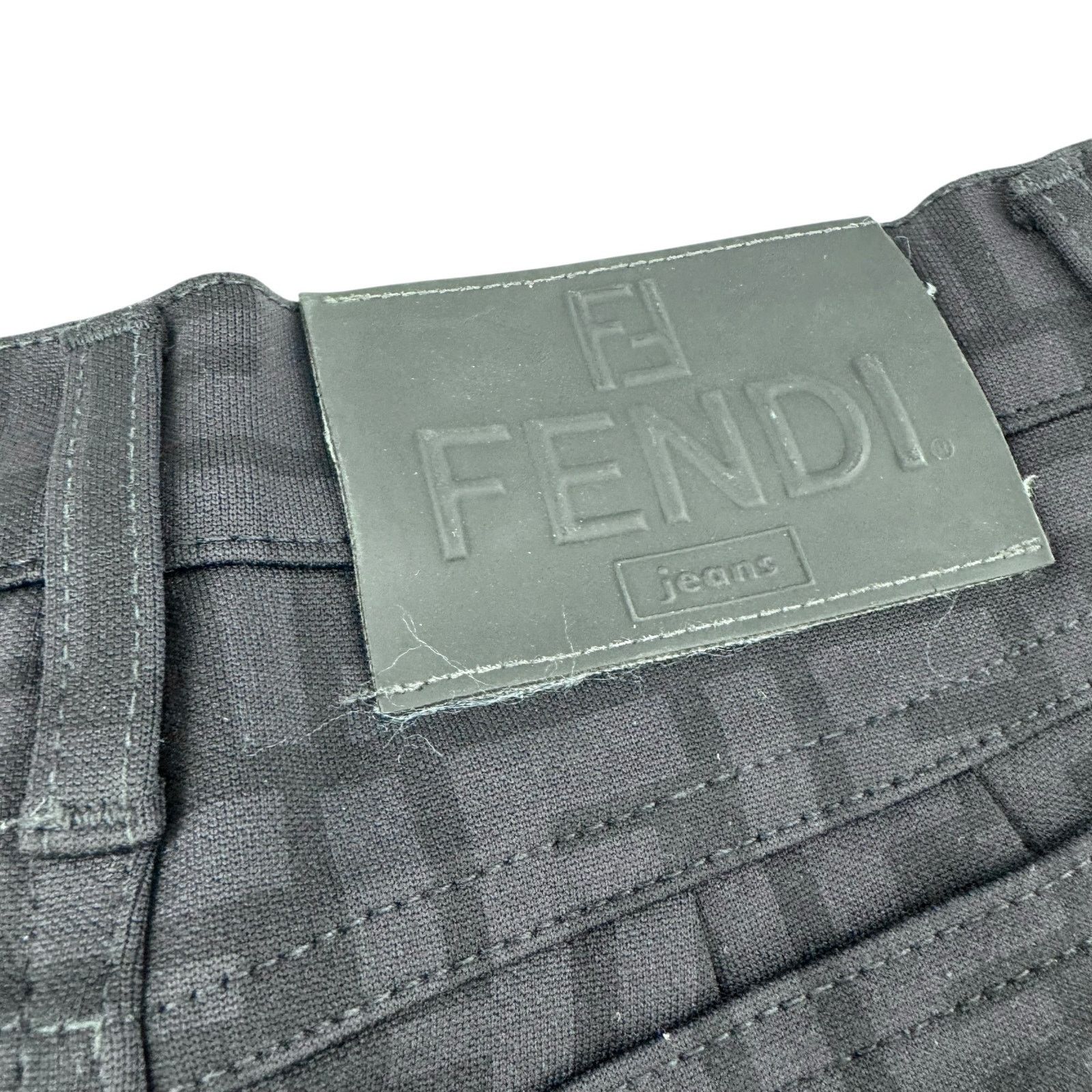 Fendi Fendi Vintage Black Zucca Print Pant Size 27" / US 4 / IT 40 - 9 Thumbnail