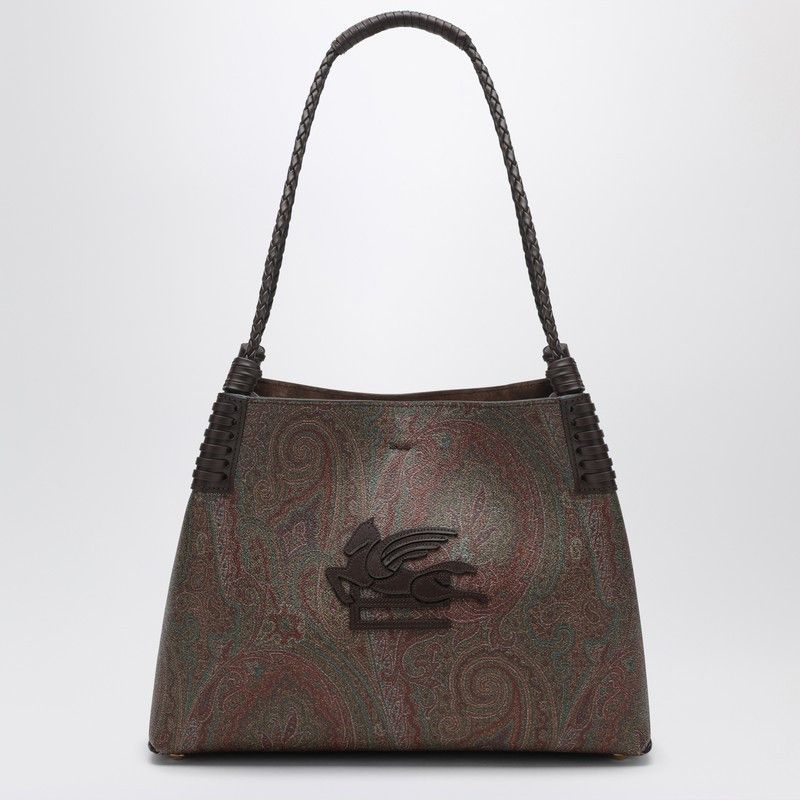 Etro Medium Libra Shopping Bag With Paisley Motif