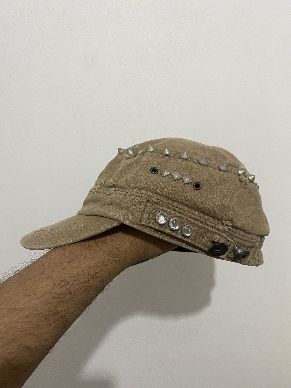 If Six Was Nine × Japanese Brand × Le Grande Bleu (L.G.B.) 💸BINDINGOFFER💸 studed punk cadet hat ifsixwasnine styled Size ONE SIZE - 3 Thumbnail