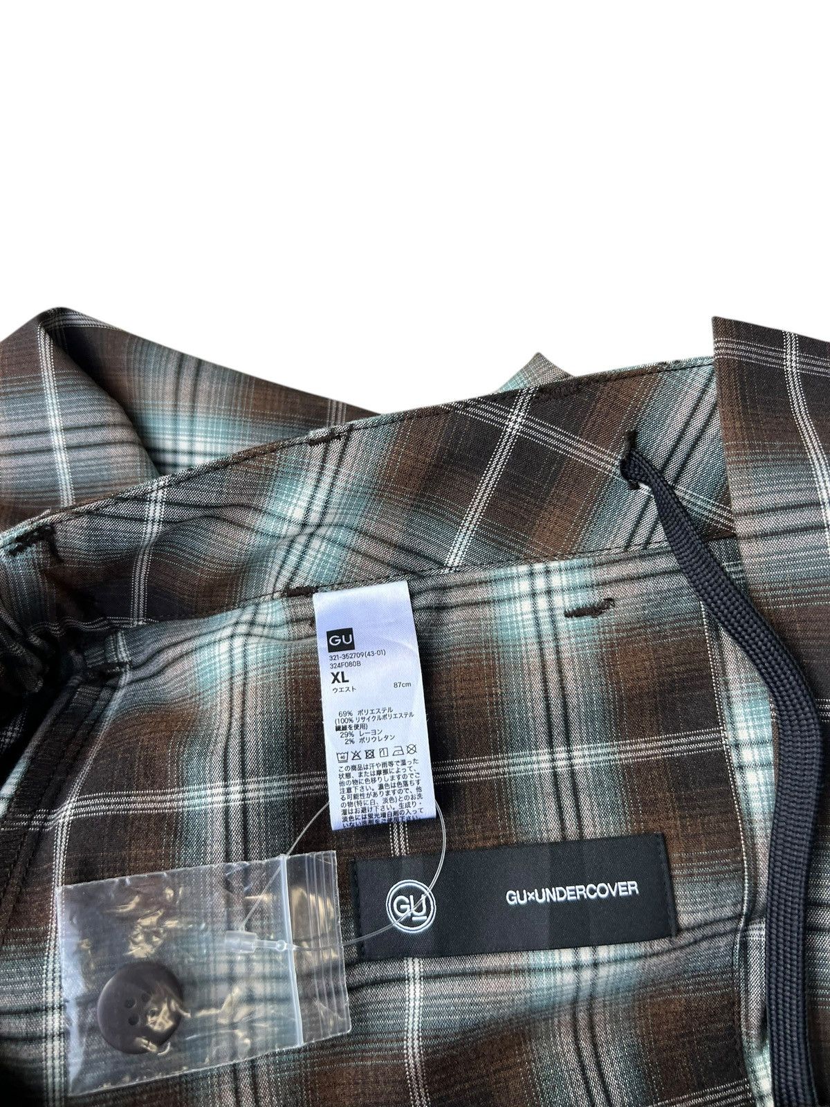 Undercover Undercover X Gu Shadow Plaids Baggy Wide Parachute Trouser Size US 34 / EU 50 - 16 Thumbnail