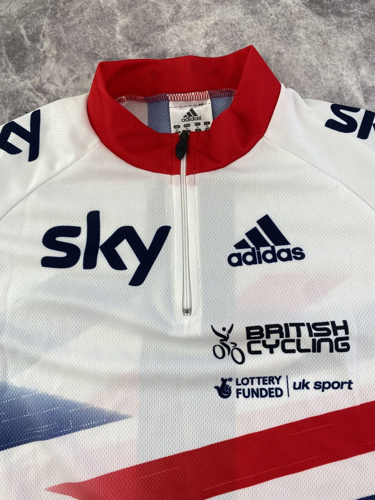 Adidas Adidas British Cycling British Flag Full Print Jersey Sz: XL Size US XL / EU 56 / 4 - 4 Thumbnail