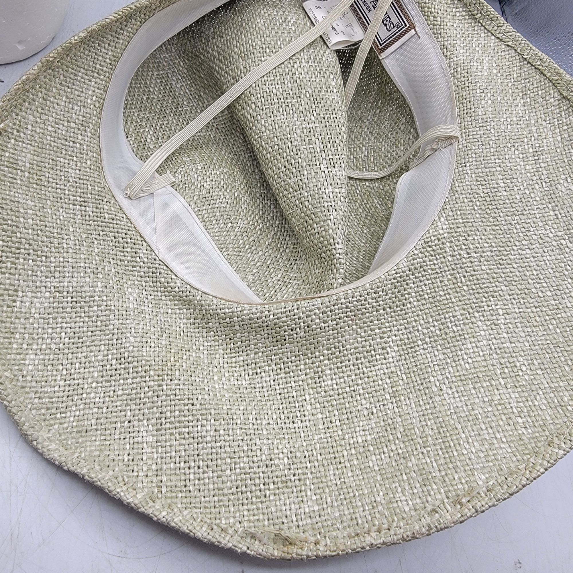 Hardy Amies Hardy Amies London Womens Beige Lace Trim Straw Hat Summer C Size ONE SIZE - 8 Thumbnail