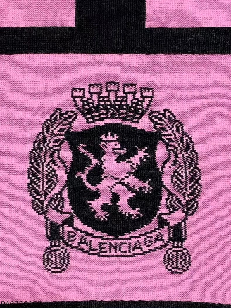 Balenciaga Balenciaga Scarf with Logo in Pink Color-2506 Size ONE SIZE - 3 Thumbnail