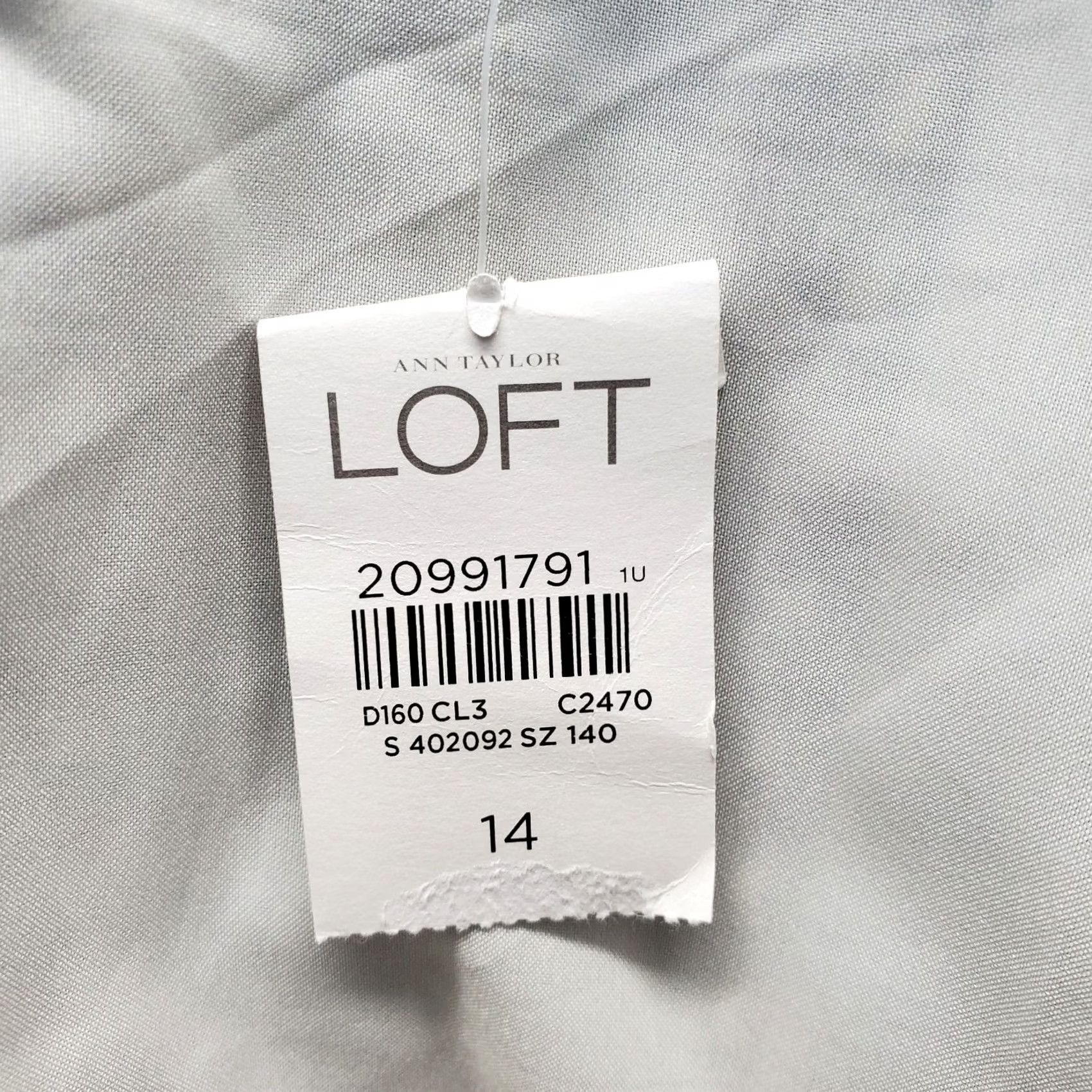 Loft LOFT Wrap Skirt Womens Size 14 Multi Striped Fringed Hem Pleated Back Side Zip Size 36" / US 14 / IT 50 - 6 Thumbnail