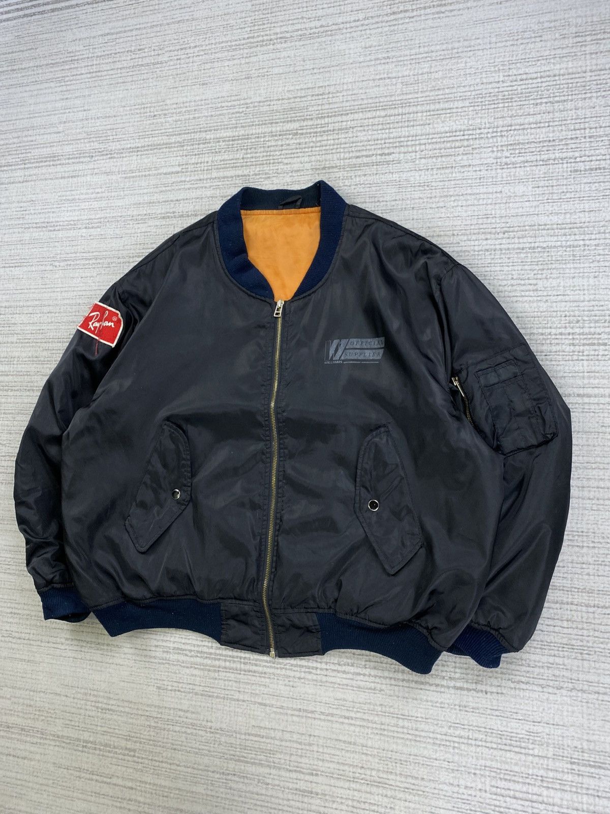 RayBan × Vintage Vintage Ray Ban X Williams Offial Supplier Bombers Jacket Size US XXL / EU 58 / 5 - 4 Thumbnail