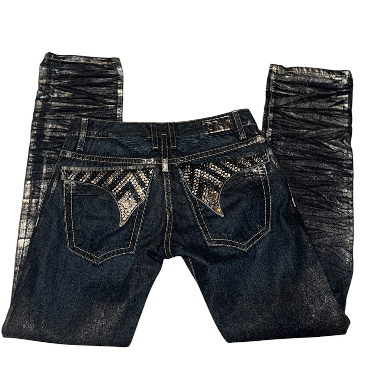 Robins Jeans robin jeans rush silver snake skin Size US 32 / EU 48 - 2 Thumbnail