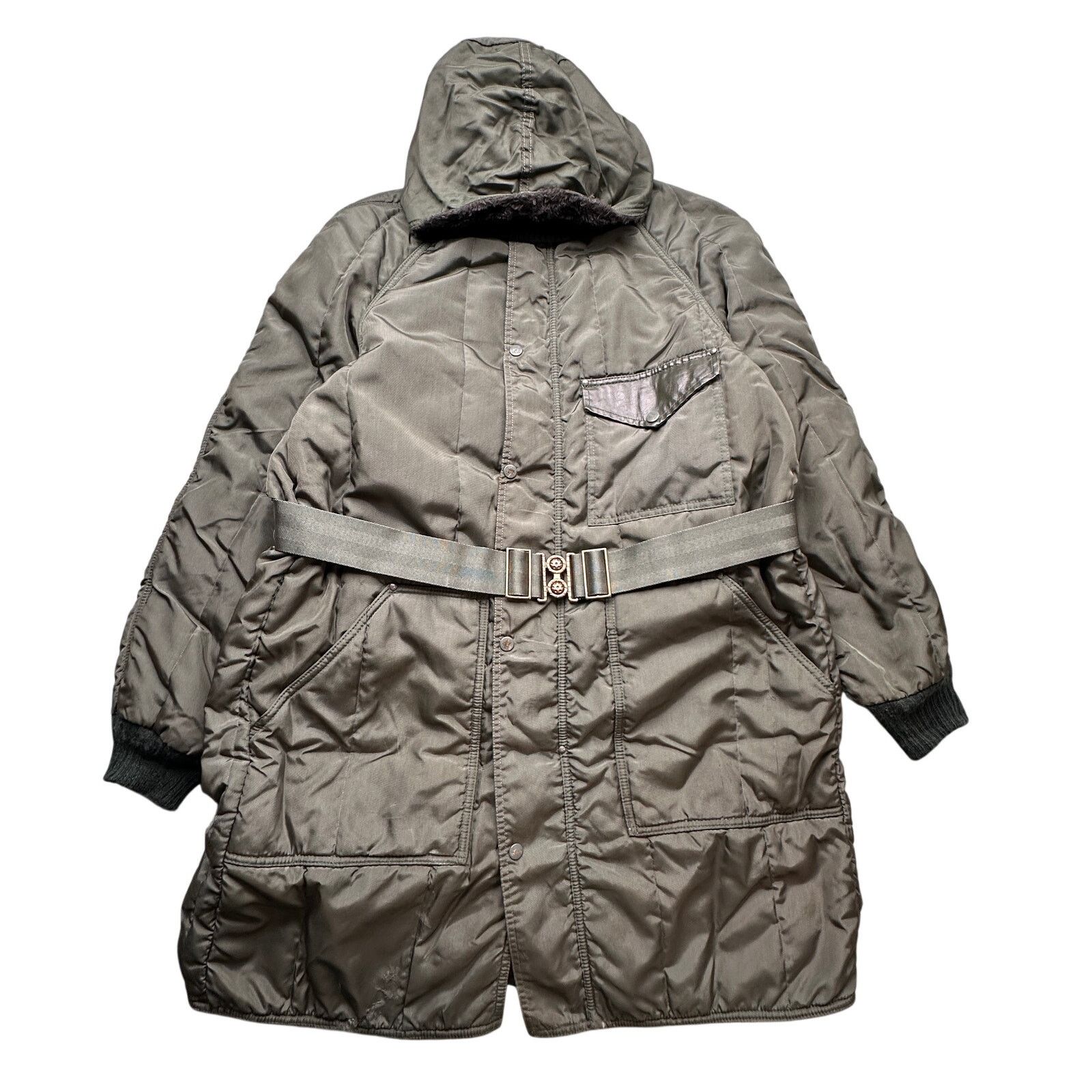 VTG RefrigiWear Belted Coat Large Insulated Quilted Parka