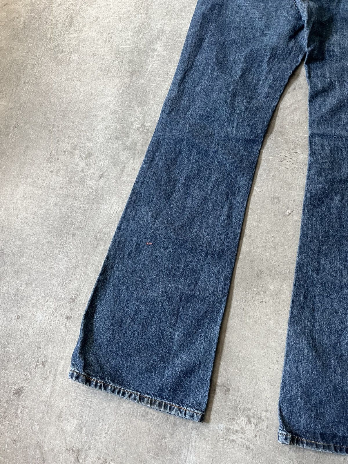 Walter Van Beirendonck Vintage Walter Van Beirendonck scratch flared navy jeans Size US 33 - 9 Thumbnail