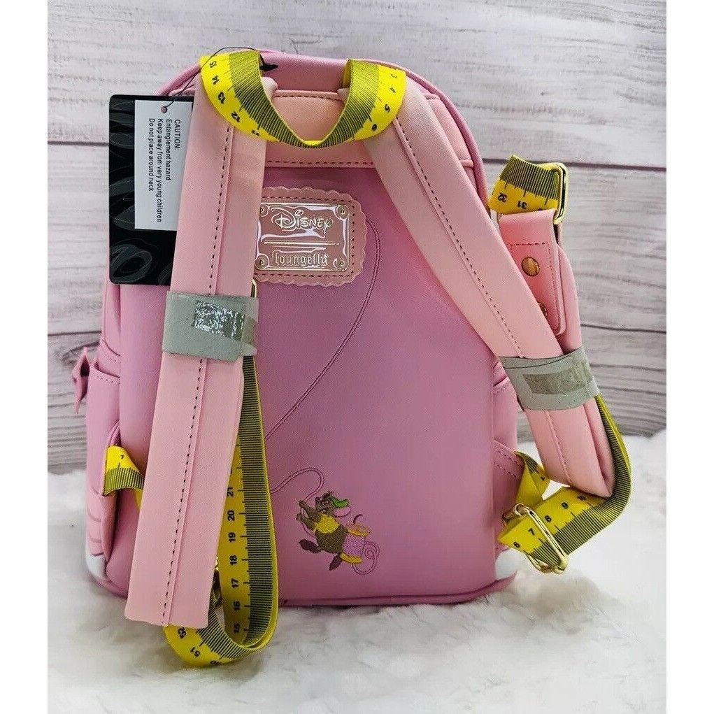 Disney Loungefly Disney Cinderella Pink Dress Mini Backpack NWT Size ONE SIZE - 4 Thumbnail