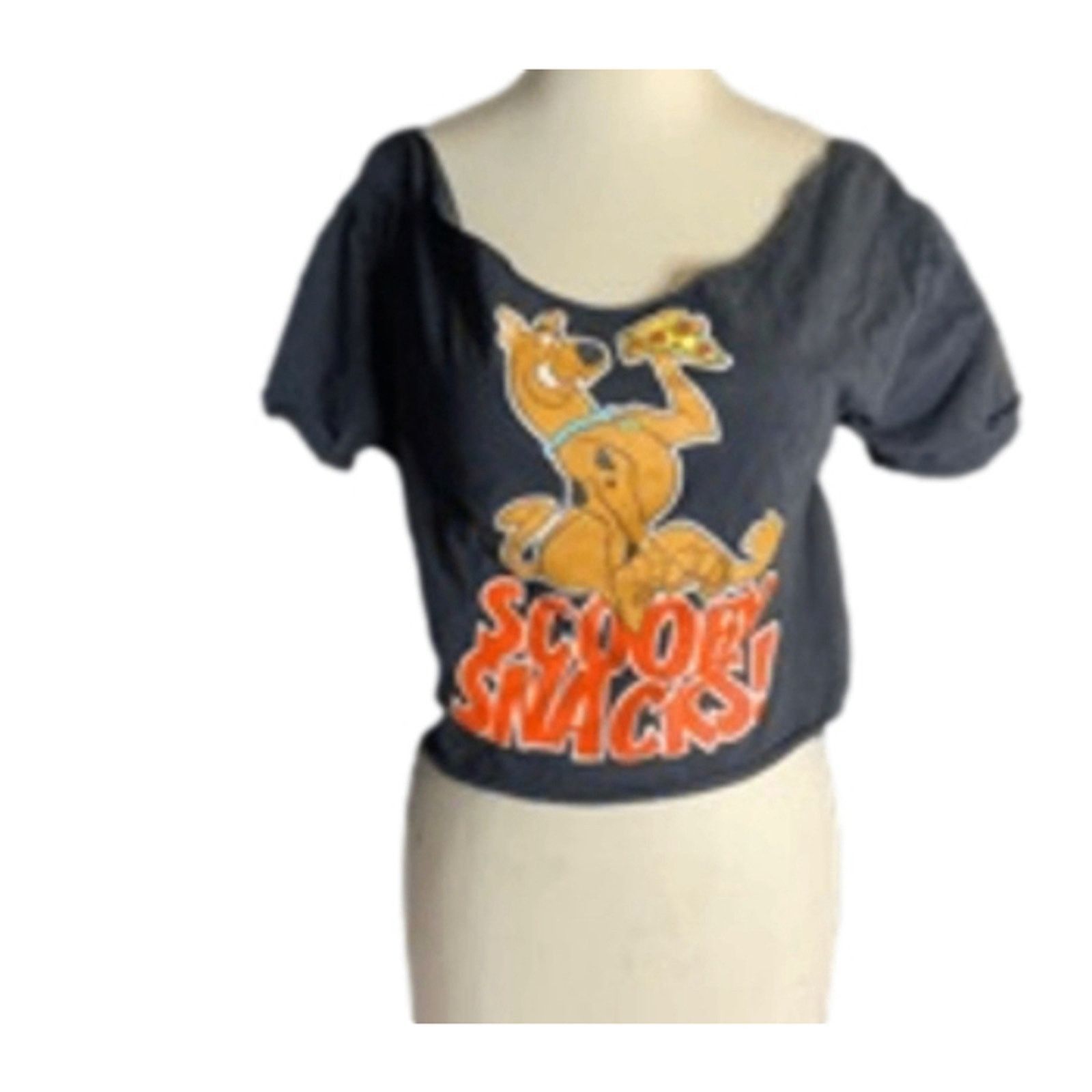 Handmade Handmade Scooby-Doo “Scooby Snacks!” Off-Shoulder Crop Top L Size L / US 10 / IT 46 - 9 Thumbnail