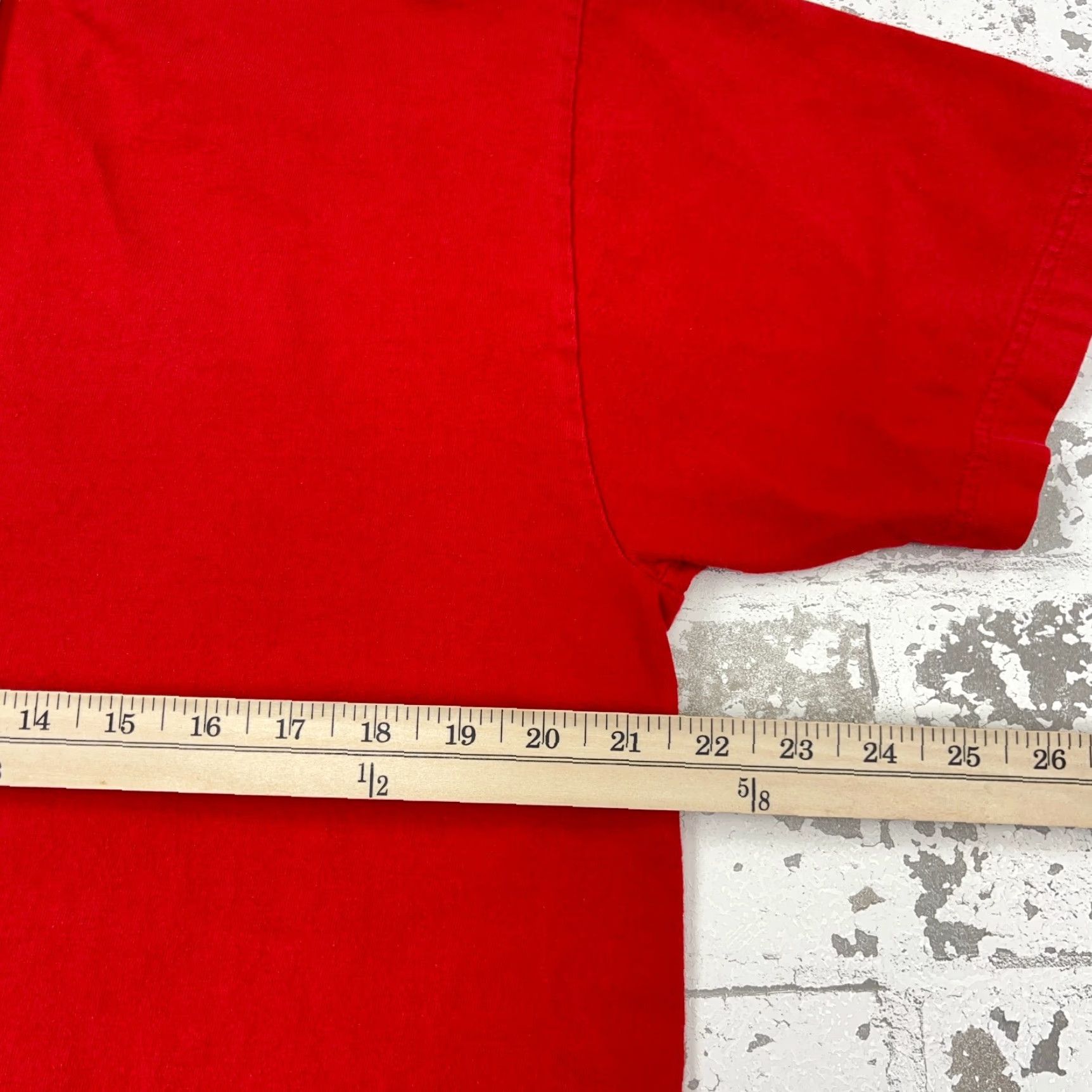 Tommy Hilfiger VINTAGE Tommy Hilfiger Shirt Men M Red Tee Spell Out Flag USA 90s Y2K Adult Size US M / EU 48-50 / 2 - 6 Thumbnail