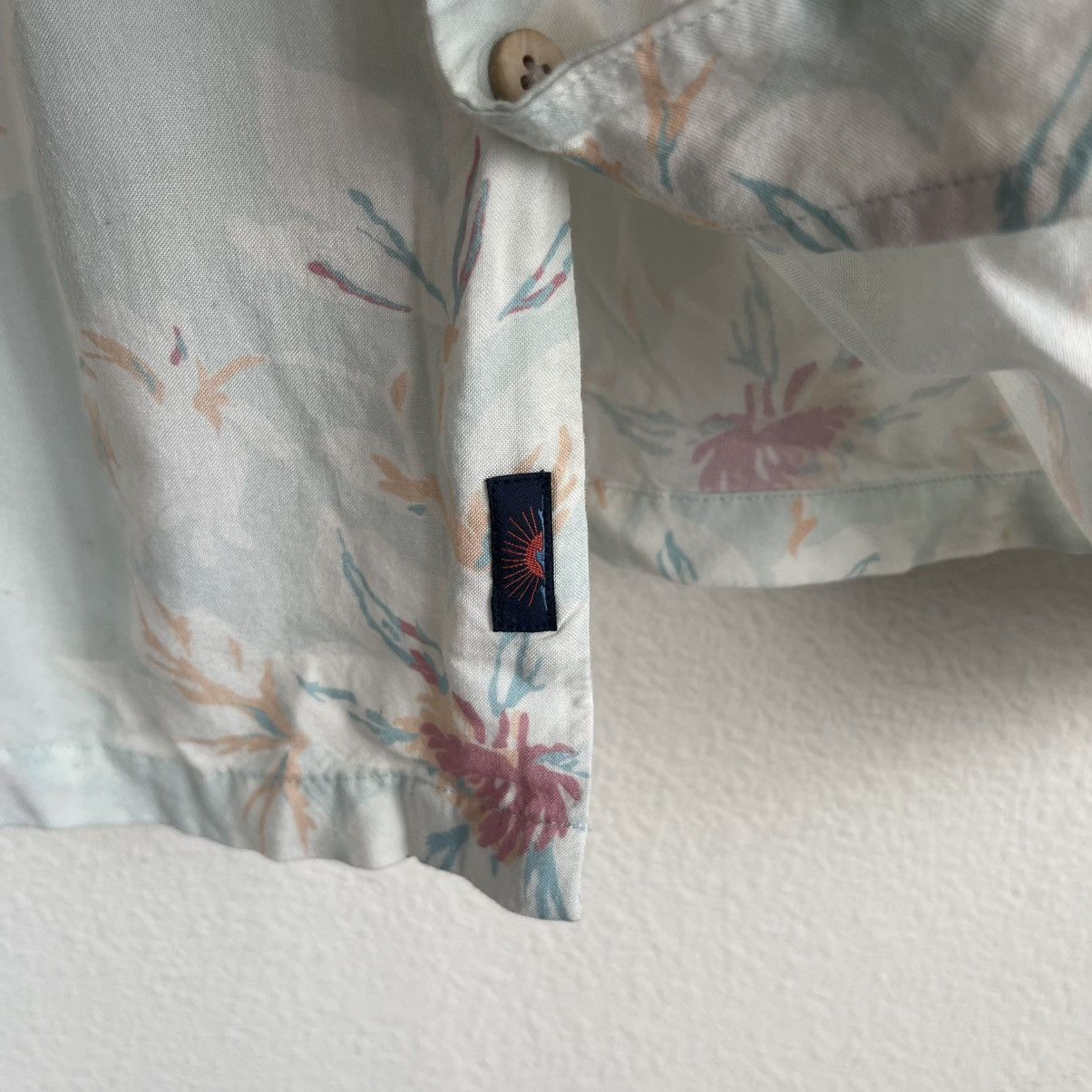Faherty Faherty Floral Button Down Short Sleeve Recycled Rayon Shirt Size US L / EU 52-54 / 3 - 3 Thumbnail
