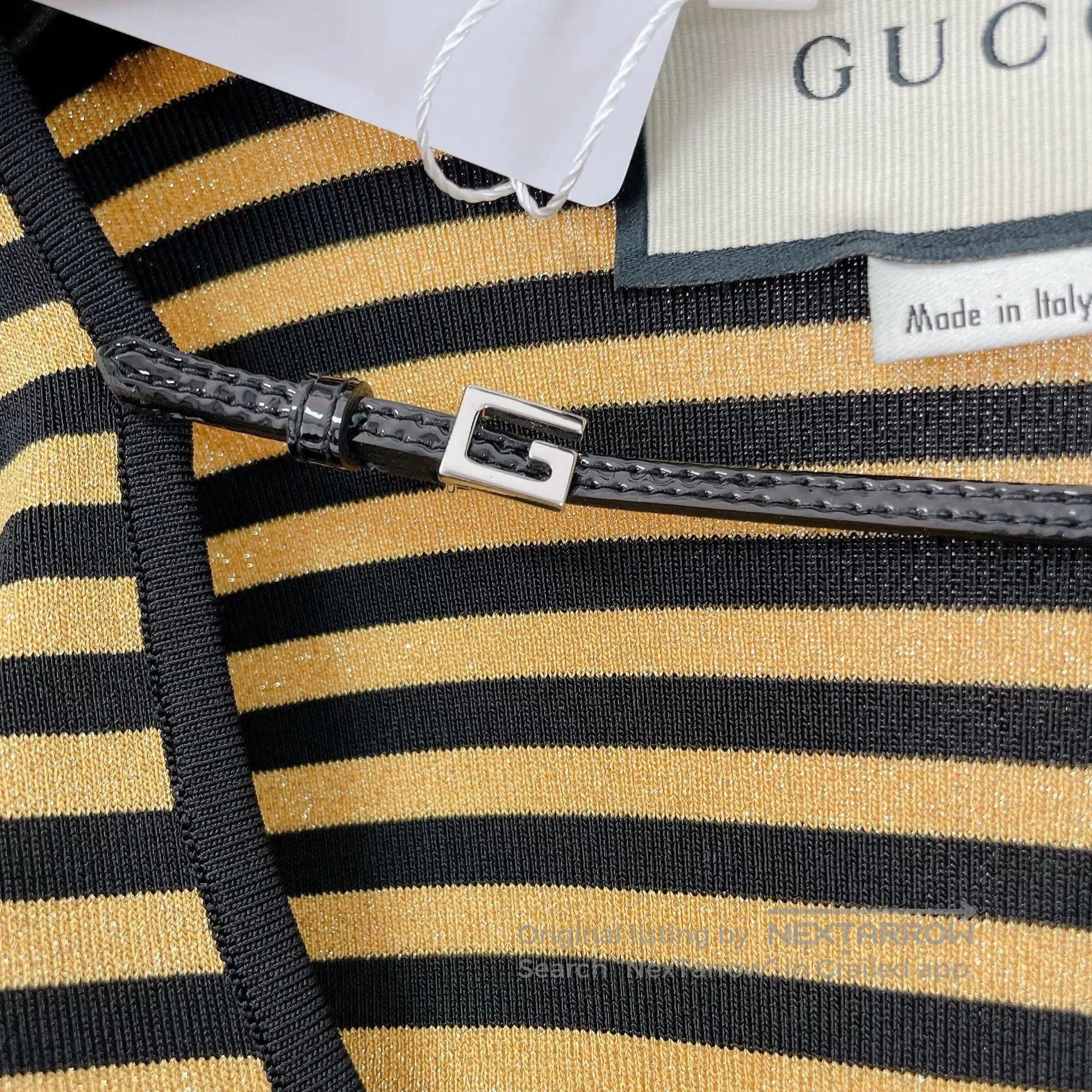 Gucci gucci striped knit top size xs. Size US XS / EU 42 / 0 - 6 Thumbnail