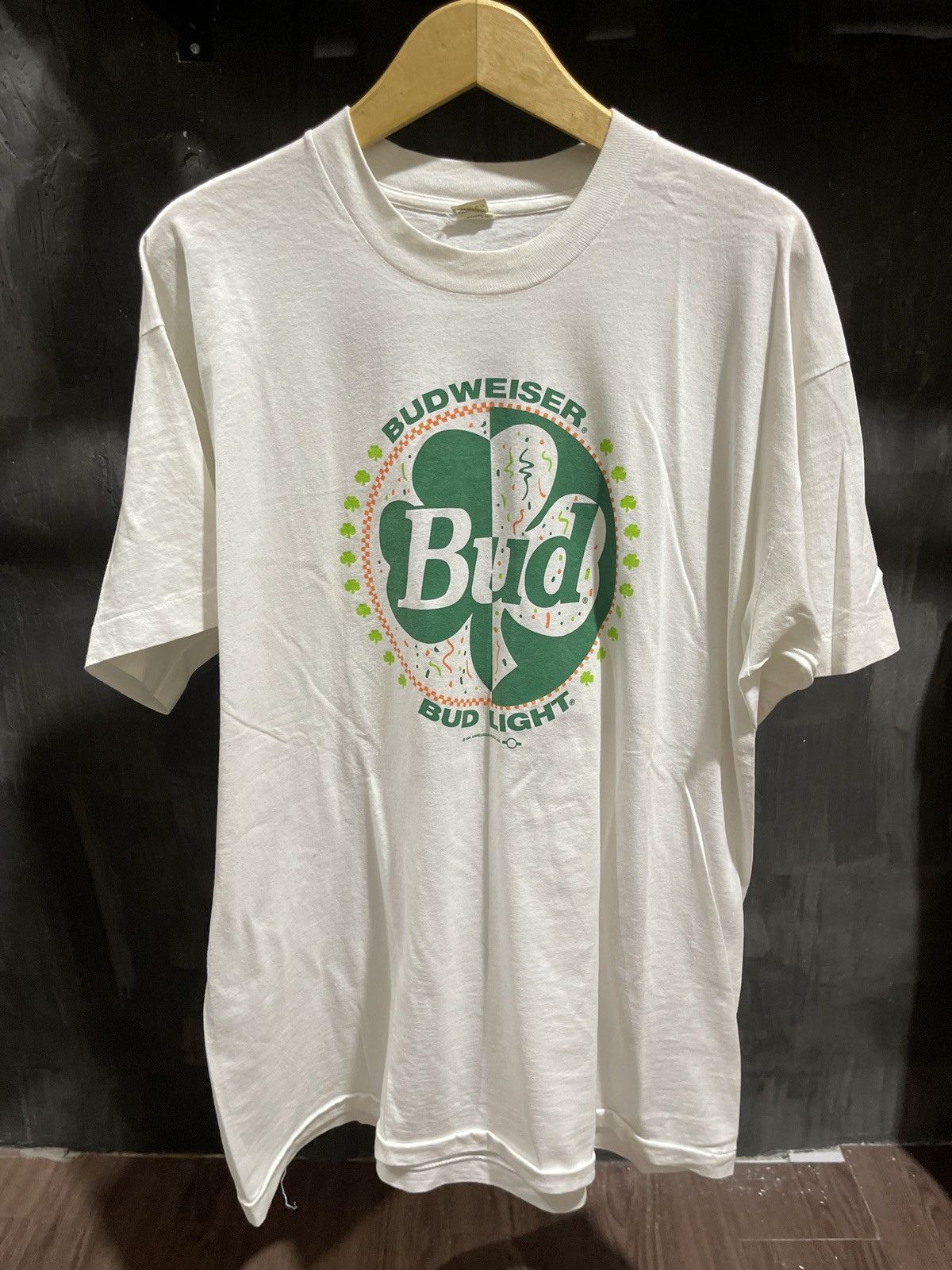 image of Vintage 1994 Budweiser Bud Light in White, Men's (Size XL)