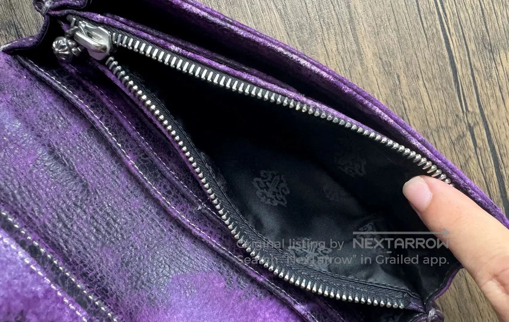 Chrome Hearts chrome hearts long wallet in purple. Size ONE SIZE - 5 Thumbnail