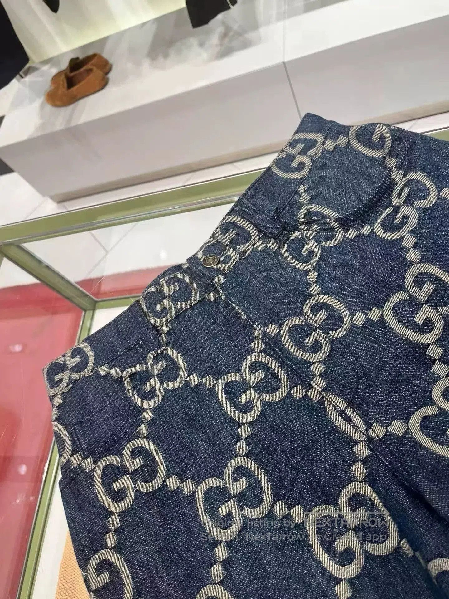 Gucci Gucci Men's Denim Double G Shorts. Size US 31 - 4 Thumbnail