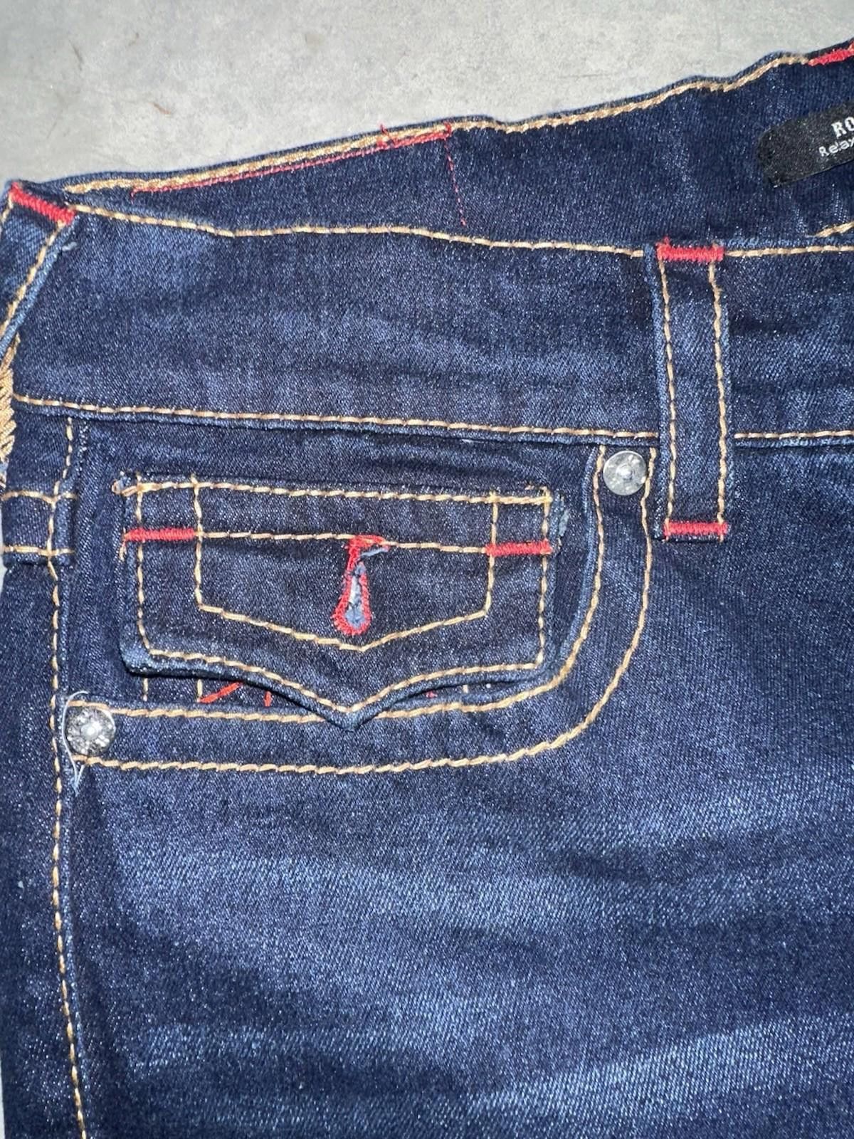 True Religion True Religion Rocco Deep Indigo US34 Relaxed Skinny Jeans Size US 34 / EU 50 - 5 Thumbnail