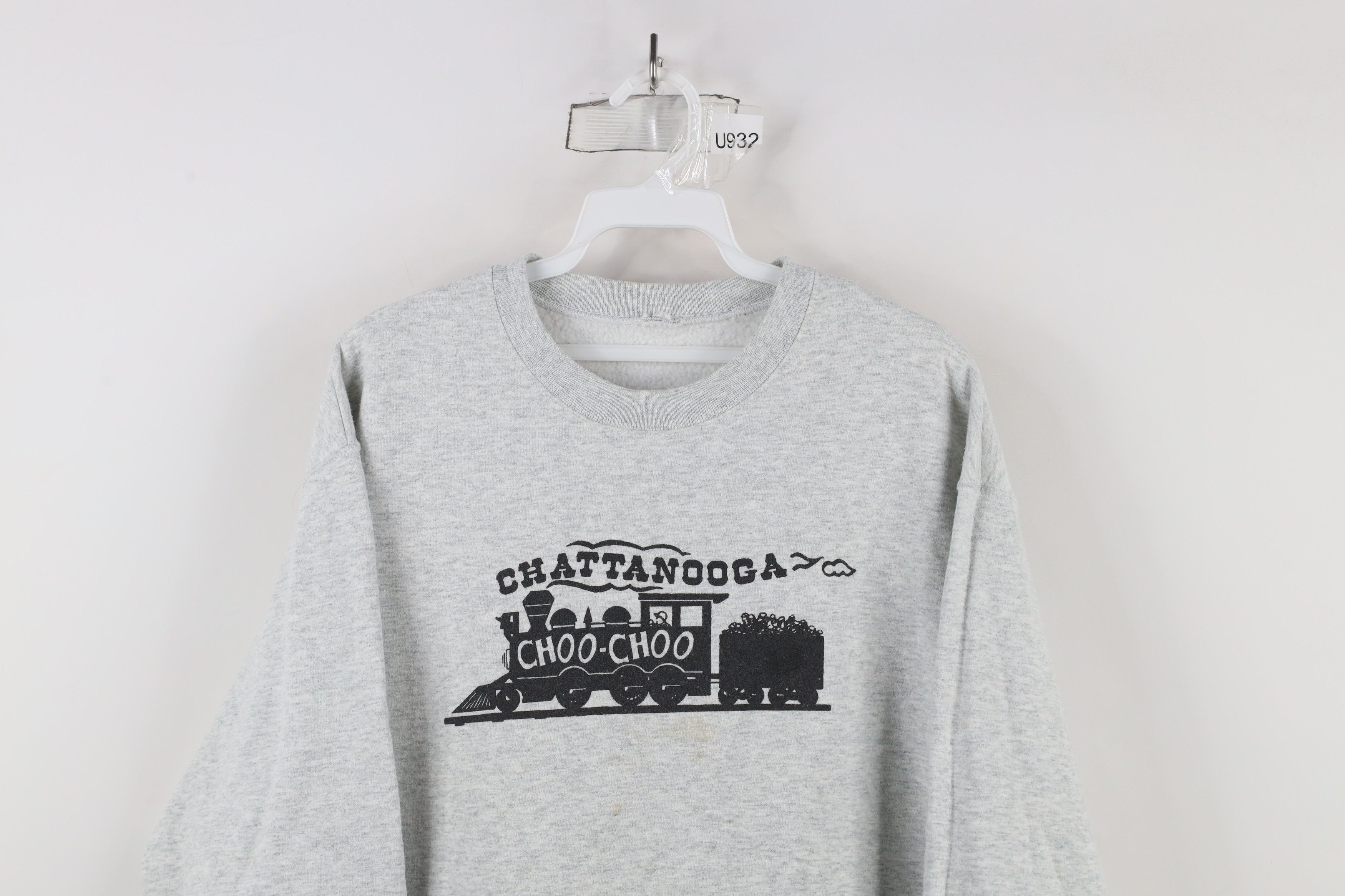 Vintage Vintage 90s Chattanooga Train Choo Choo Sweatshirt Gray Size US L / EU 52-54 / 3 - 2 Thumbnail