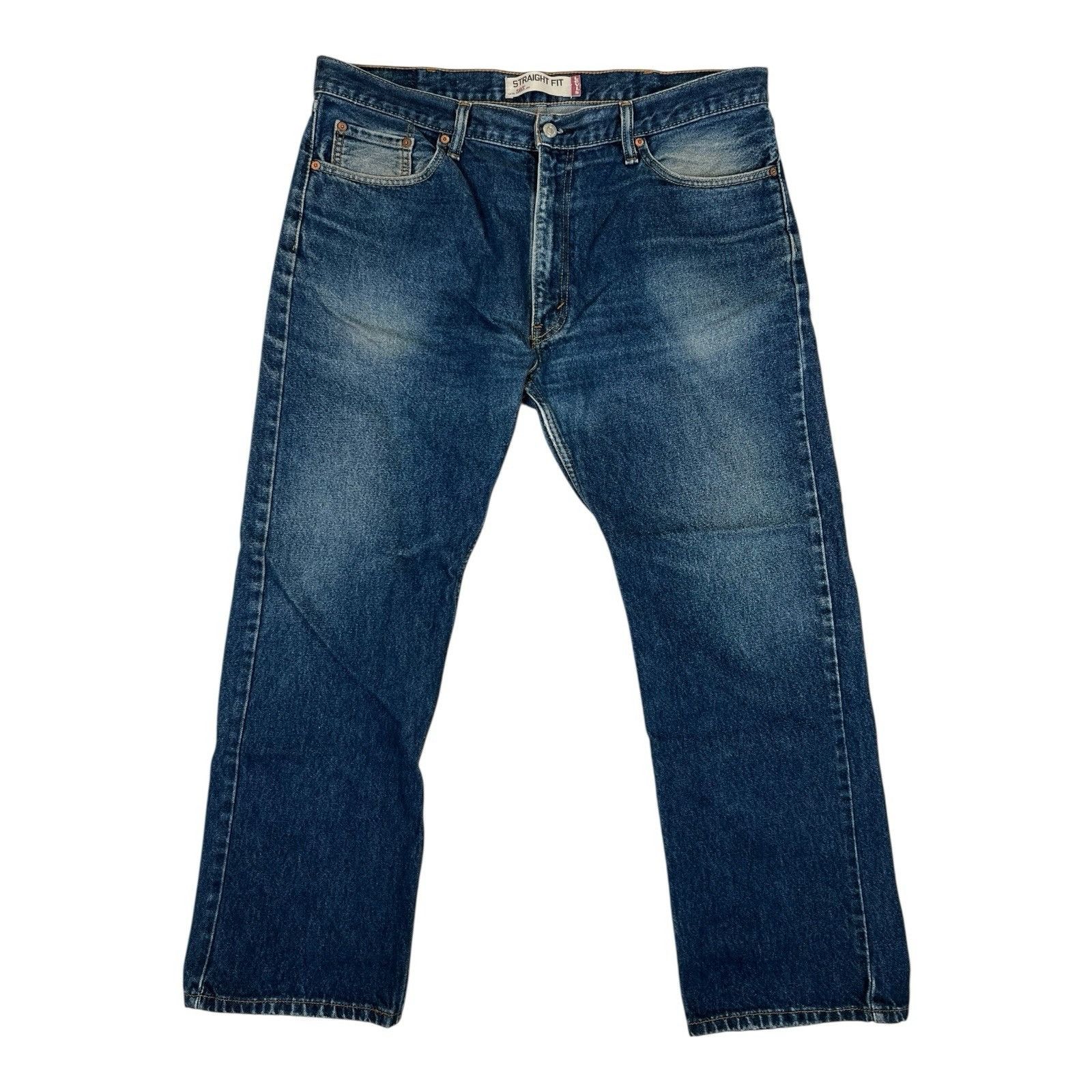 Levi's Vintage Levi’s 505 Blue Denim Jeans Size 40x30 Straight Fit Size US 40 / EU 56 - 1 Thumbnail