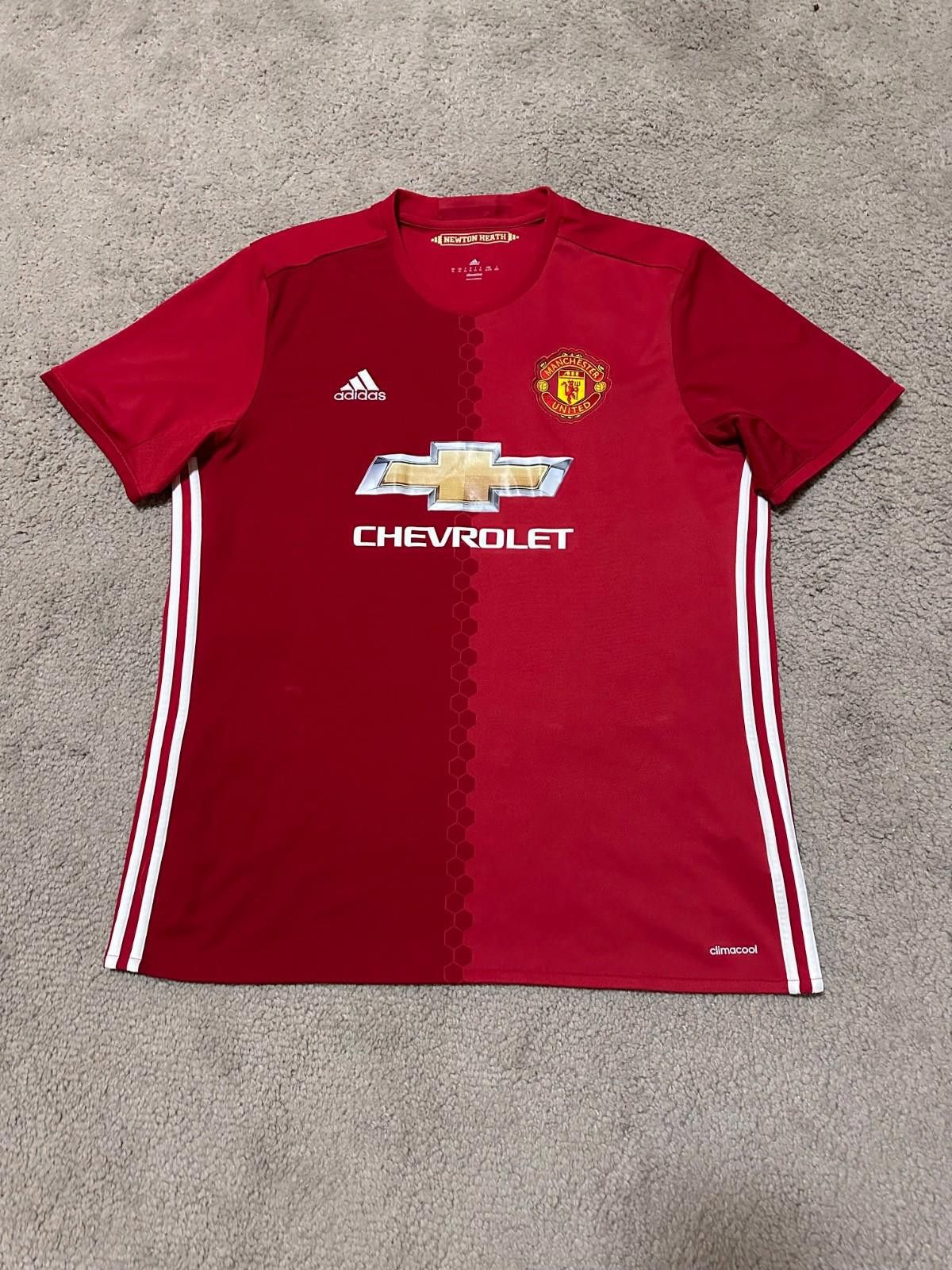 Adidas Manchester United 2016/17 Home Football Shirt Jersey Adidas Size US XL / EU 56 / 4 - 1 Thumbnail