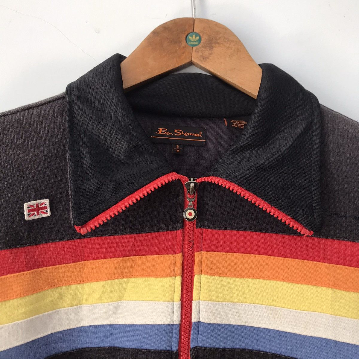 Ben Sherman × Vintage Vintage Ben Sherman Retro Track Tracktop Jacket Oasis noel Size US M / EU 48-50 / 2 - 12 Thumbnail