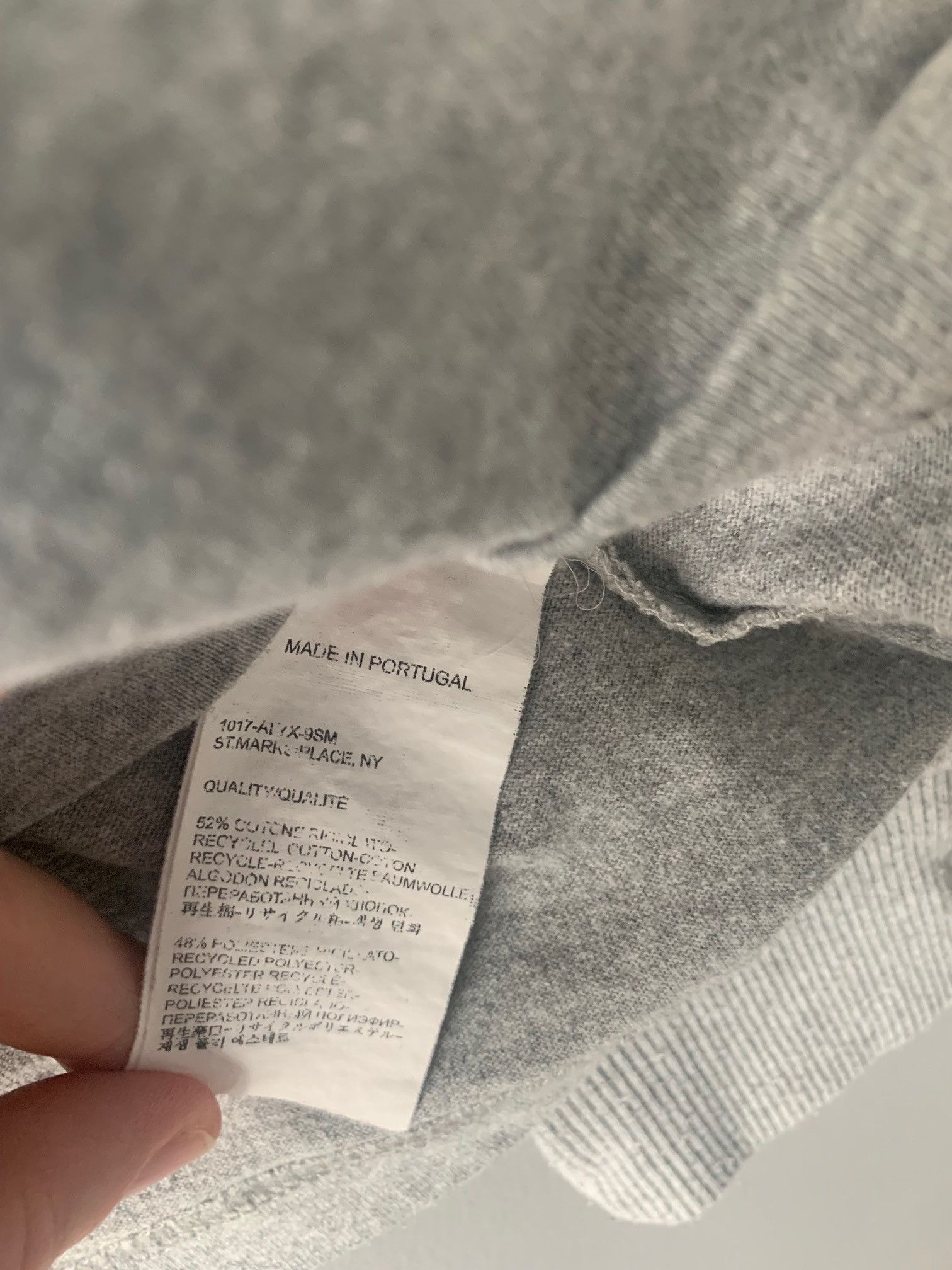 1017 ALYX 9SM Alyx Mock Neck Logo Long Sleeve (Gray) Size US S / EU 44-46 / 1 - 4 Thumbnail