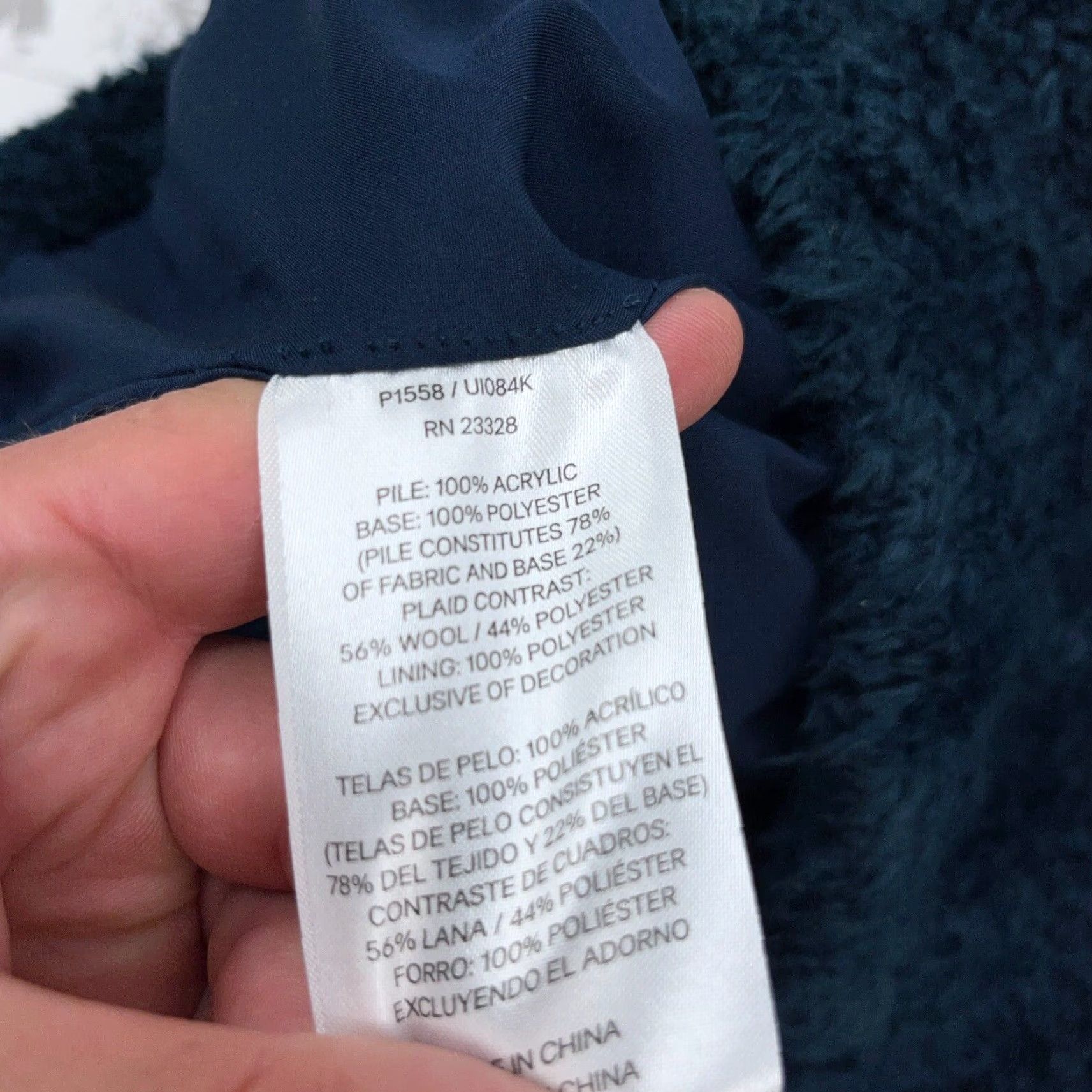 Pendleton Pendleton Jacket Women Small Blue Green Deep Pile Sherpa Fleece Sport Coat Size S / US 4 / IT 40 - 6 Thumbnail