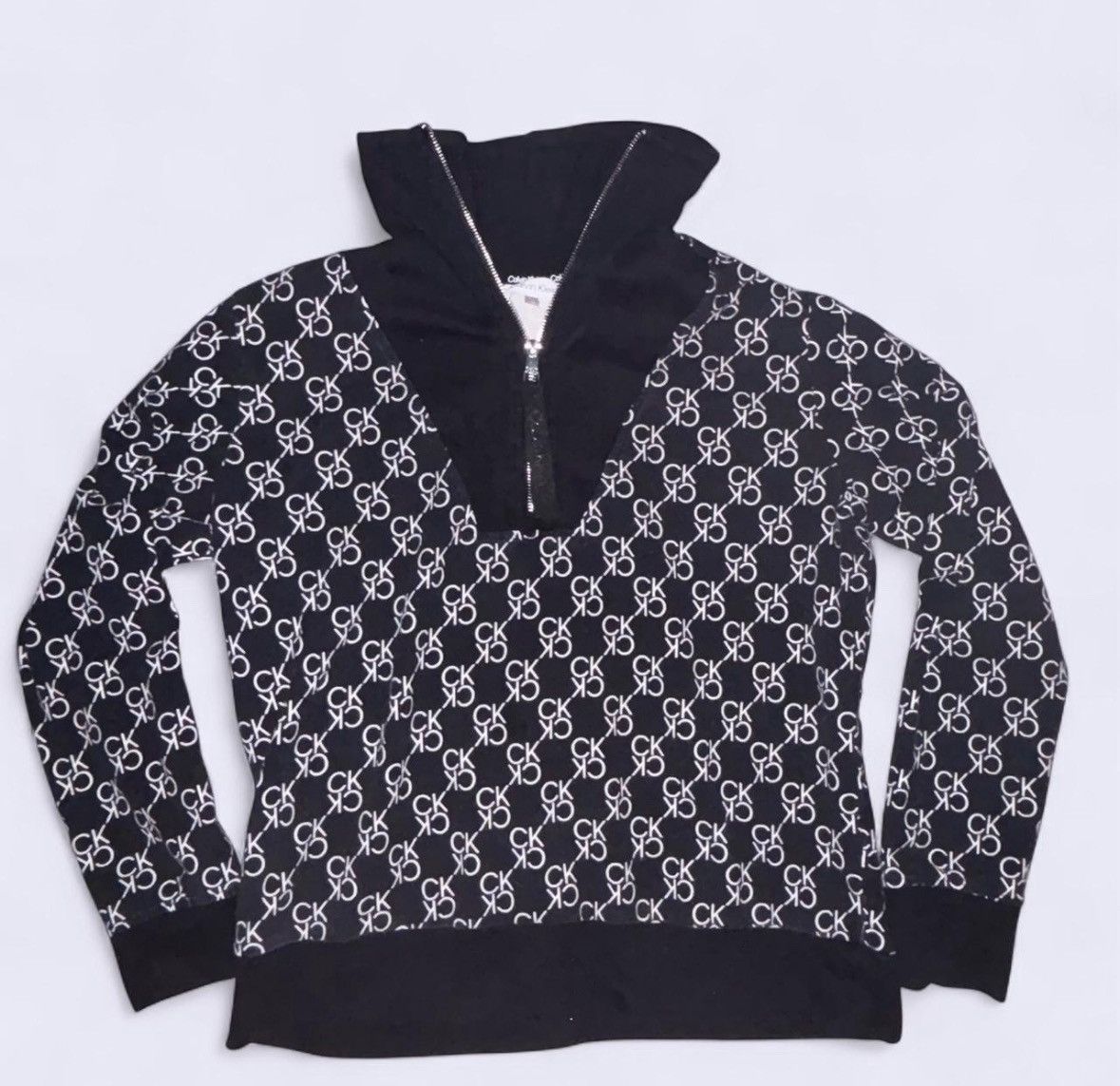 Calvin Klein Designer Calvin Klein quarter-zip turtleneck sweater Size M / US 6-8 / IT 42-44 - 1 Thumbnail
