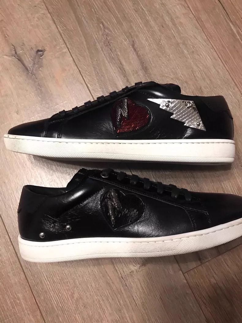 Saint Laurent Paris Saint Laurent Black Casual Leather Sneakers-2507 Size US 10 / EU 43 - 5 Thumbnail