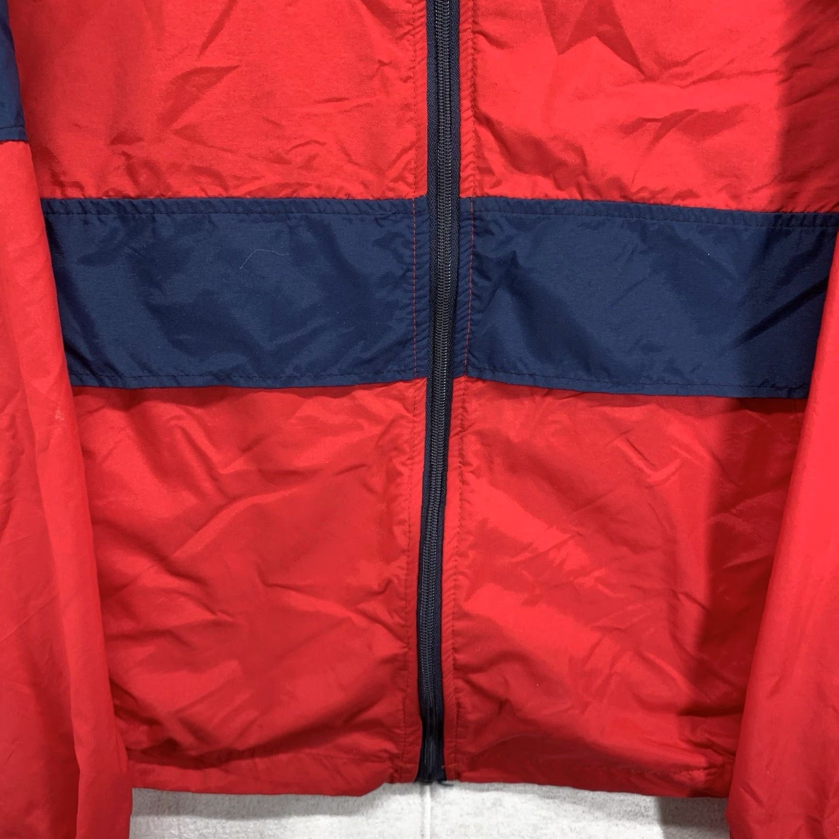 Vintage Vintage Sportsmaster Windbreaker Jacket Men XL Red 80s 90s Softshell Striped Logo Casual Size US XL / EU 56 / 4 - 6 Thumbnail