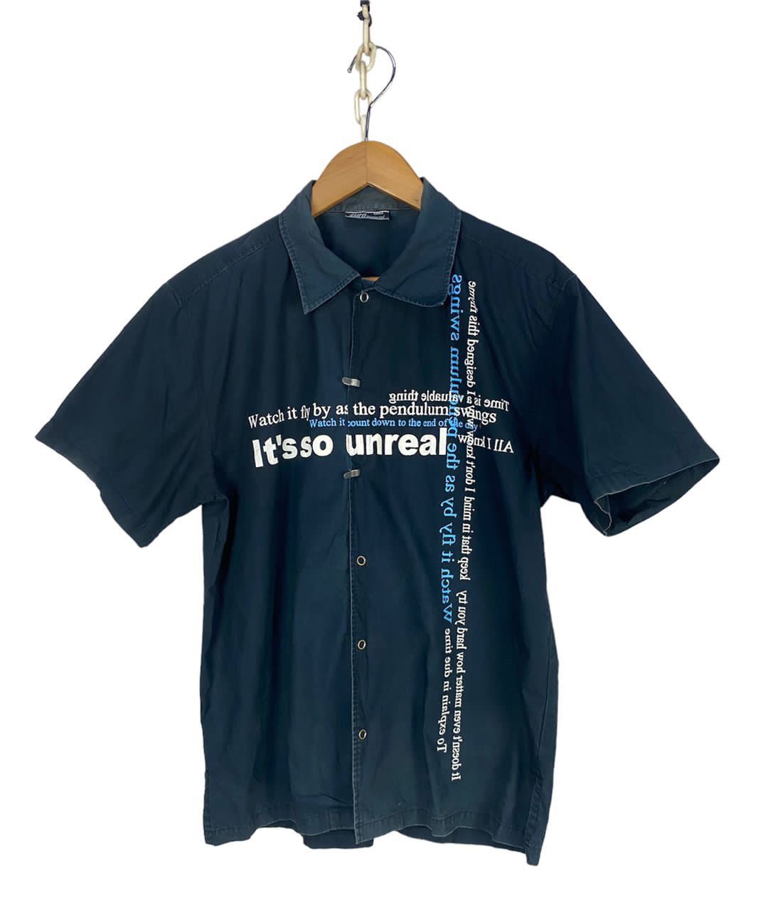 Euro immortal printed snap button shirt