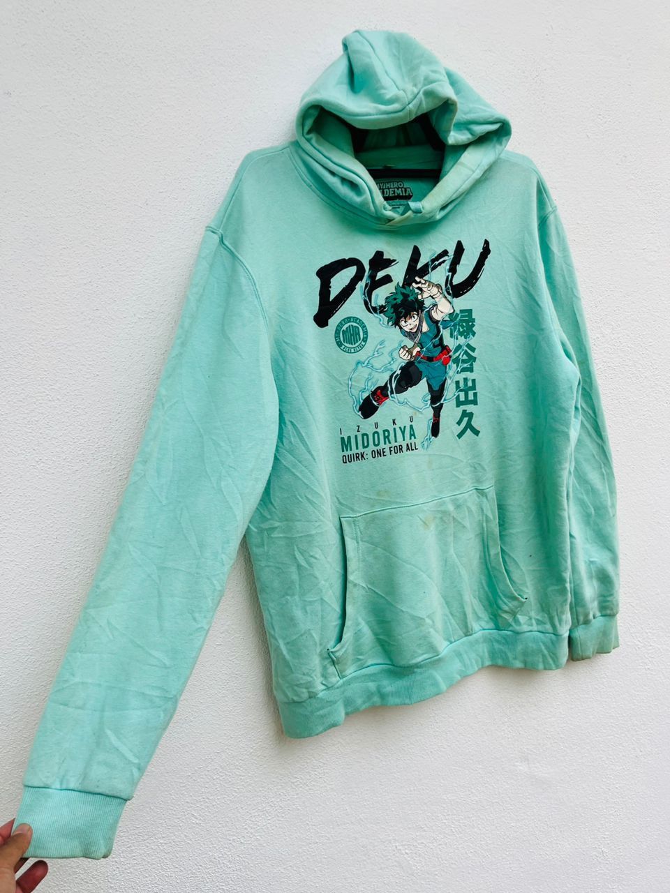 Japanese Brand Vintage My Hero Academia Deku Izuku Midoriya Hoodie Size US L / EU 52-54 / 3 - 4 Thumbnail