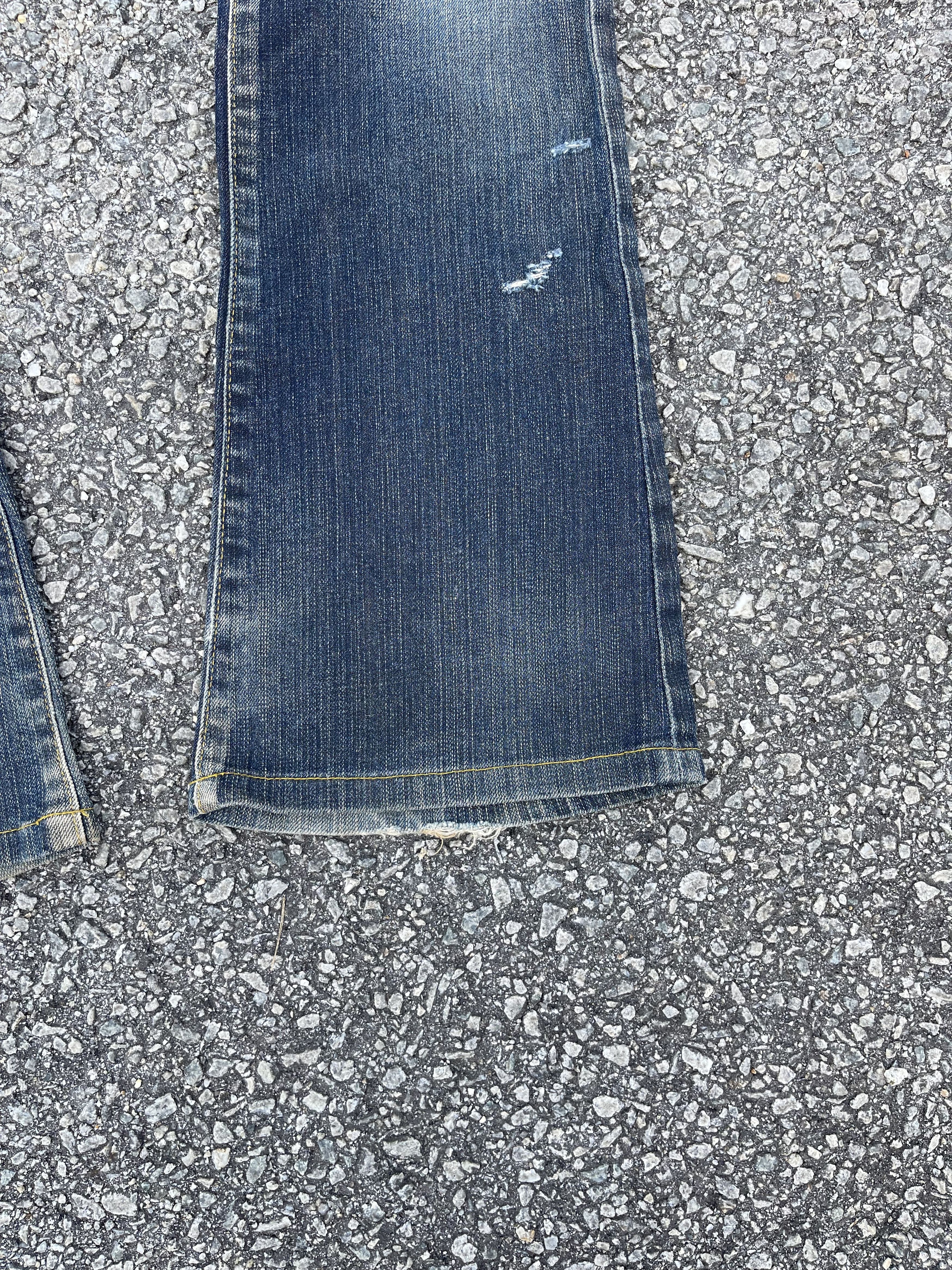 Beauty Beast × If Six Was Nine × Tornado Mart Tornado Mart Knee Ripped Super Flare Jeans Size US 32 / EU 48 - 6 Thumbnail