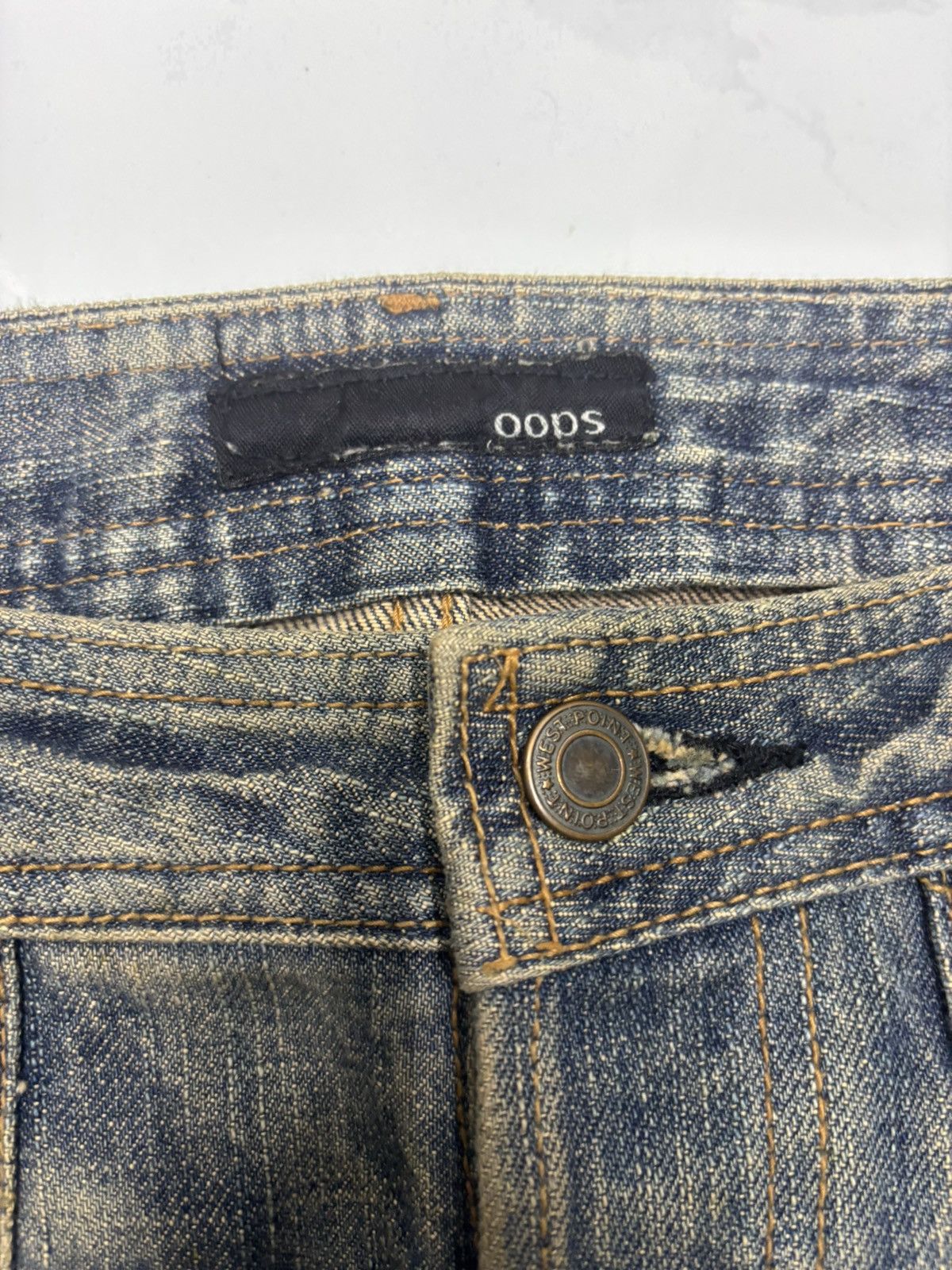 If Six Was Nine Vintage Japanese Kinky Style Mud Wash Jeans Oops West Point Size 32" / US 10 / IT 46 - 9 Thumbnail