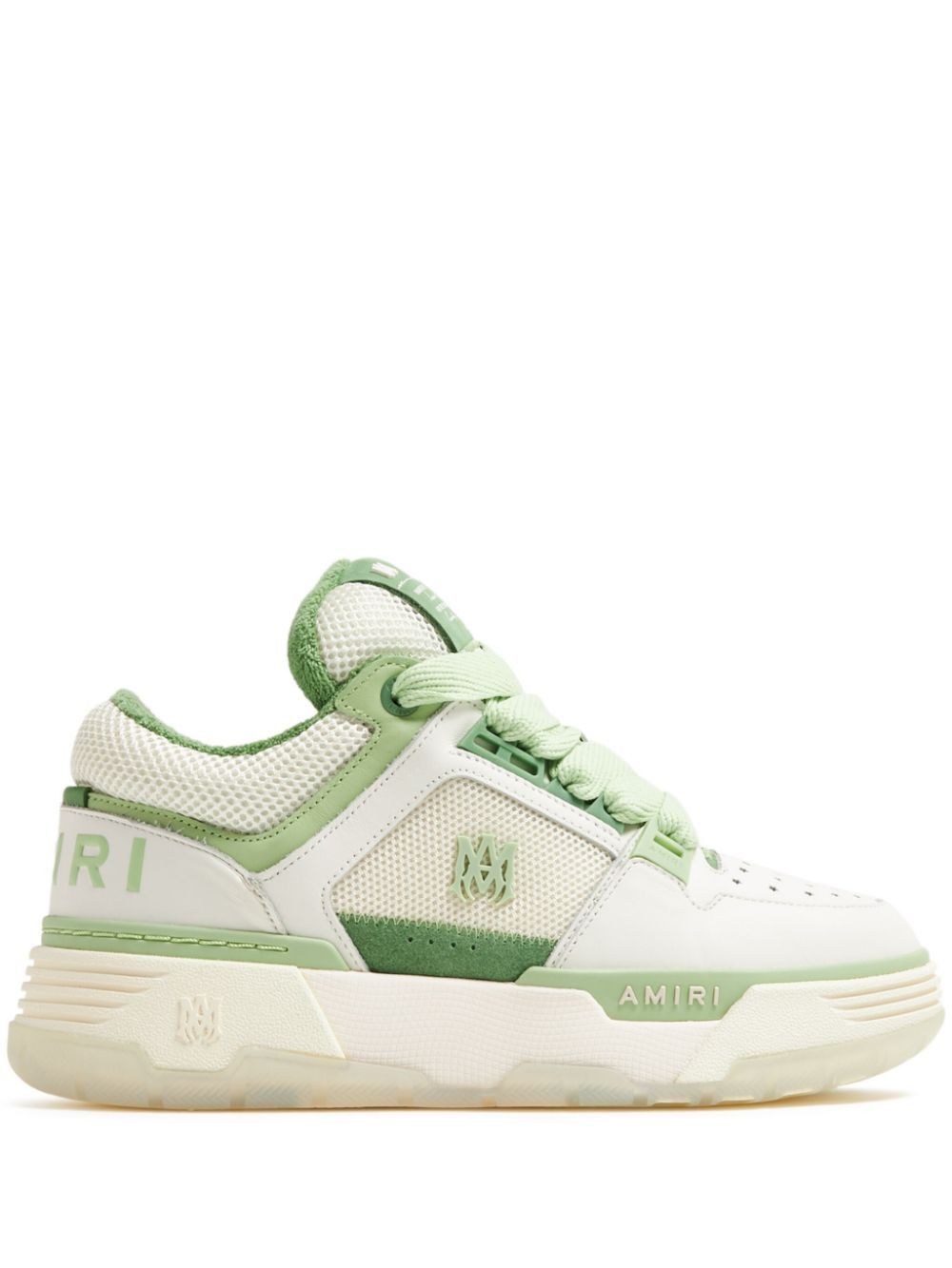 Amiri o1w1db11224 Low-Top Sneakers in White & Green Size US 7 / IT 37 - 1 Thumbnail