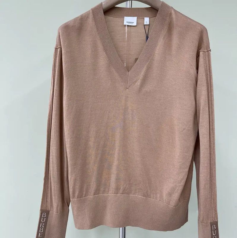 Burberry Burberry Women's XL Khaki Wool Knit Sweater Size XL / US 12-14 / IT 48-50 - 1 Thumbnail