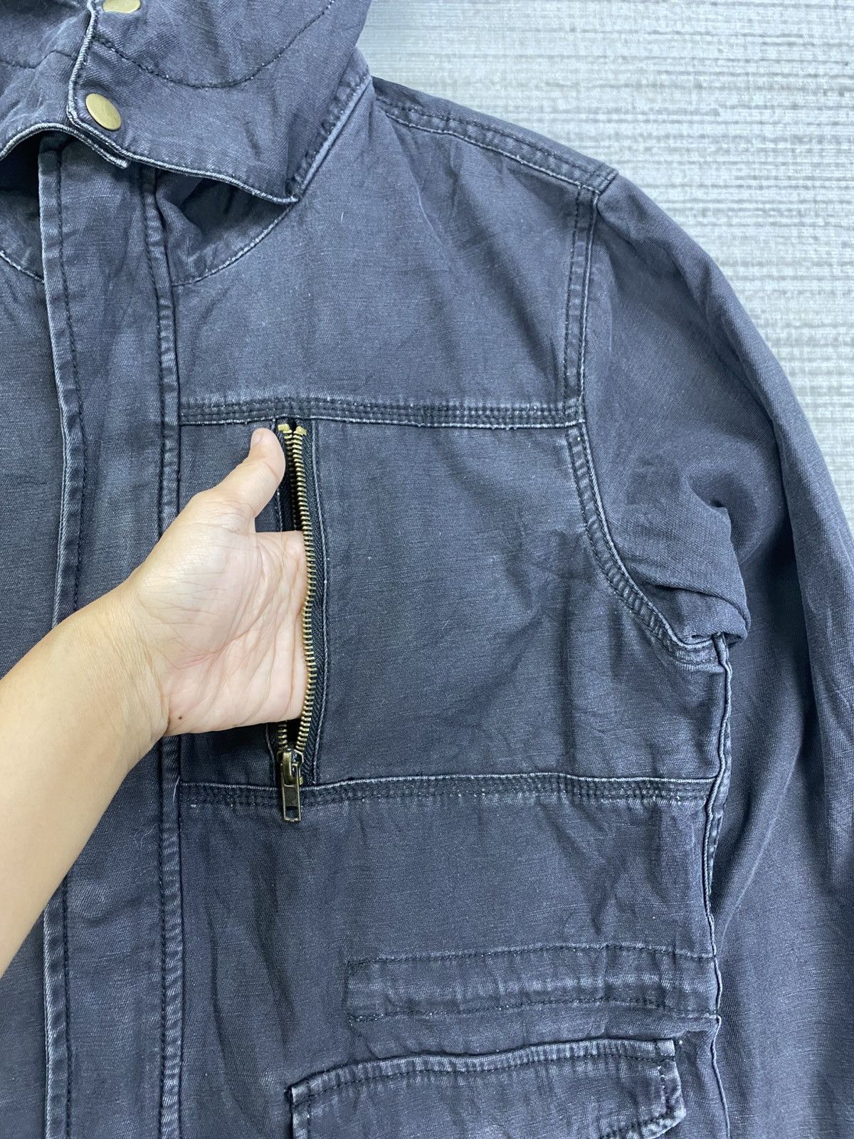 Issey Miyake 🔥Jungle Storm Rare Multipocket Denim Cotton Hoodie Jacket Size US M / EU 48-50 / 2 - 8 Thumbnail
