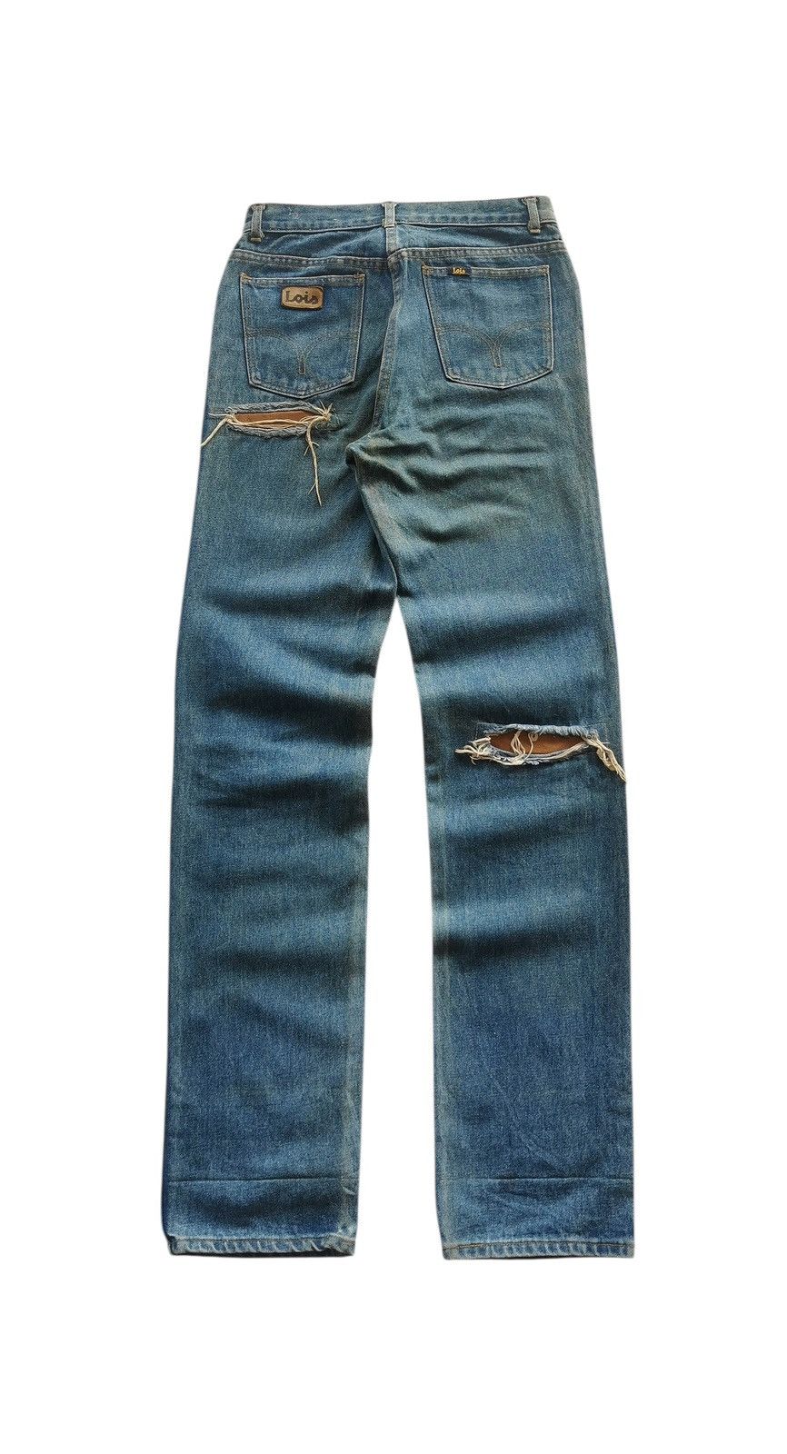 PPFM Vintage Lois Pussy Scratch Patchwork Denim Jeans Size US 27 - 2 Thumbnail