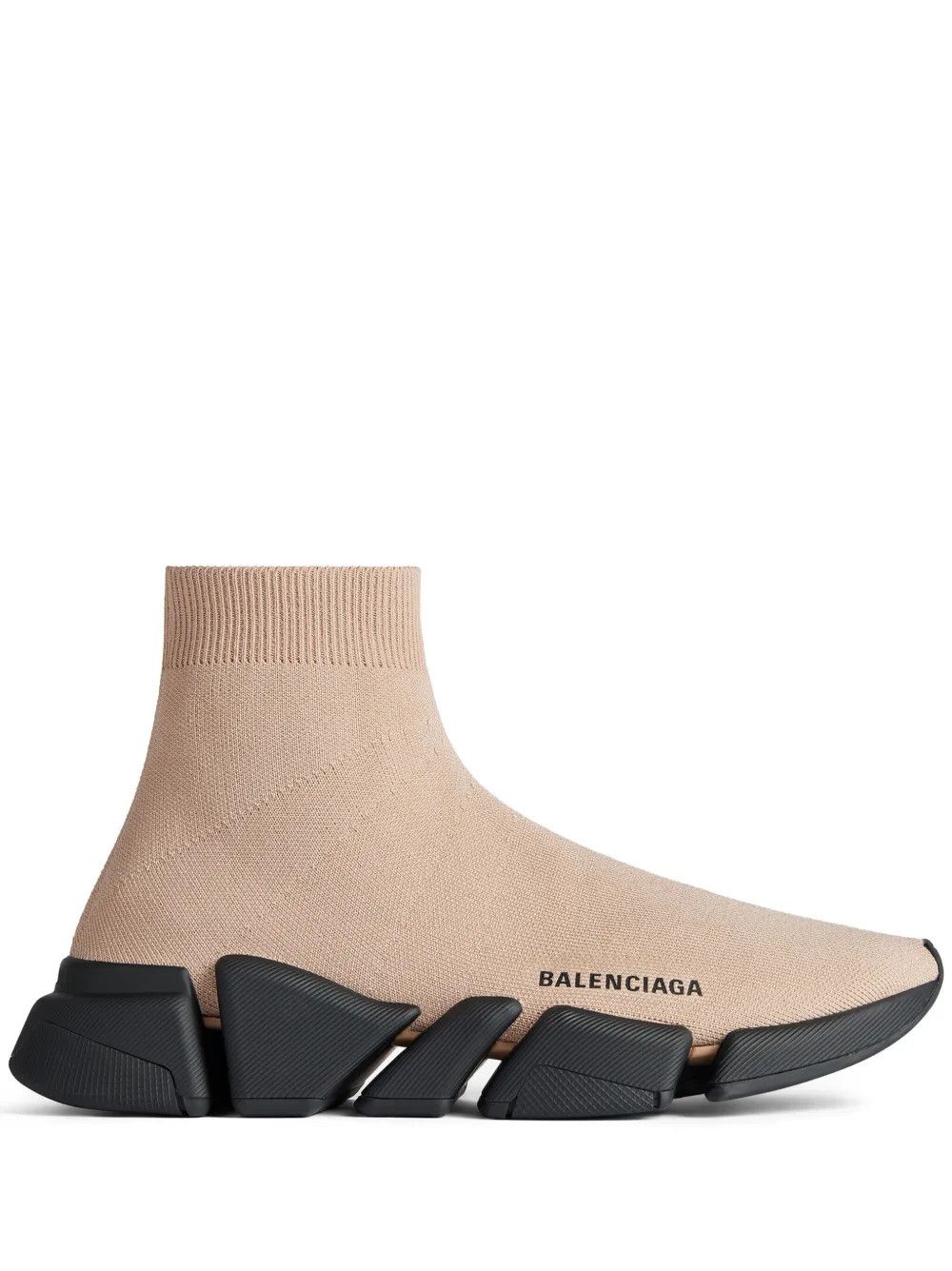 Balenciaga o1w1db10425 Speed 2.0 Recycled Knit Sneakers in Beige Size US 14 / EU 47 - 1 Thumbnail