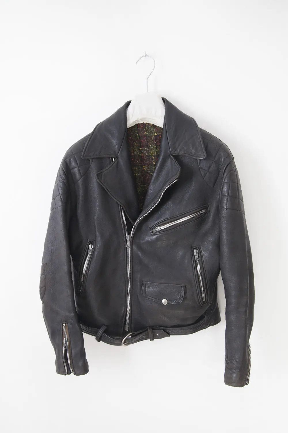 Vintage Vintage 1980's black leather biker jacket Size US S / EU 44-46 / 1 - 1 Thumbnail