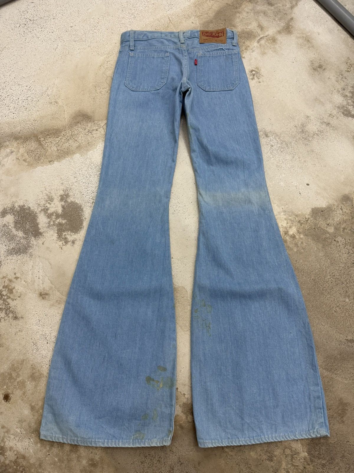 Big John Vintage Big John Bell Bottom Paint Mark Unisex Denim Pants Size US 27 - 2 Thumbnail